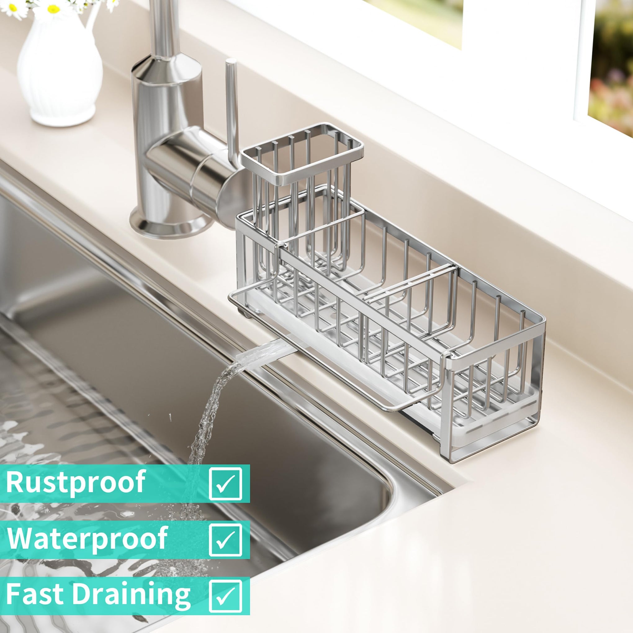 Sponge Holder for Kitchen Sink