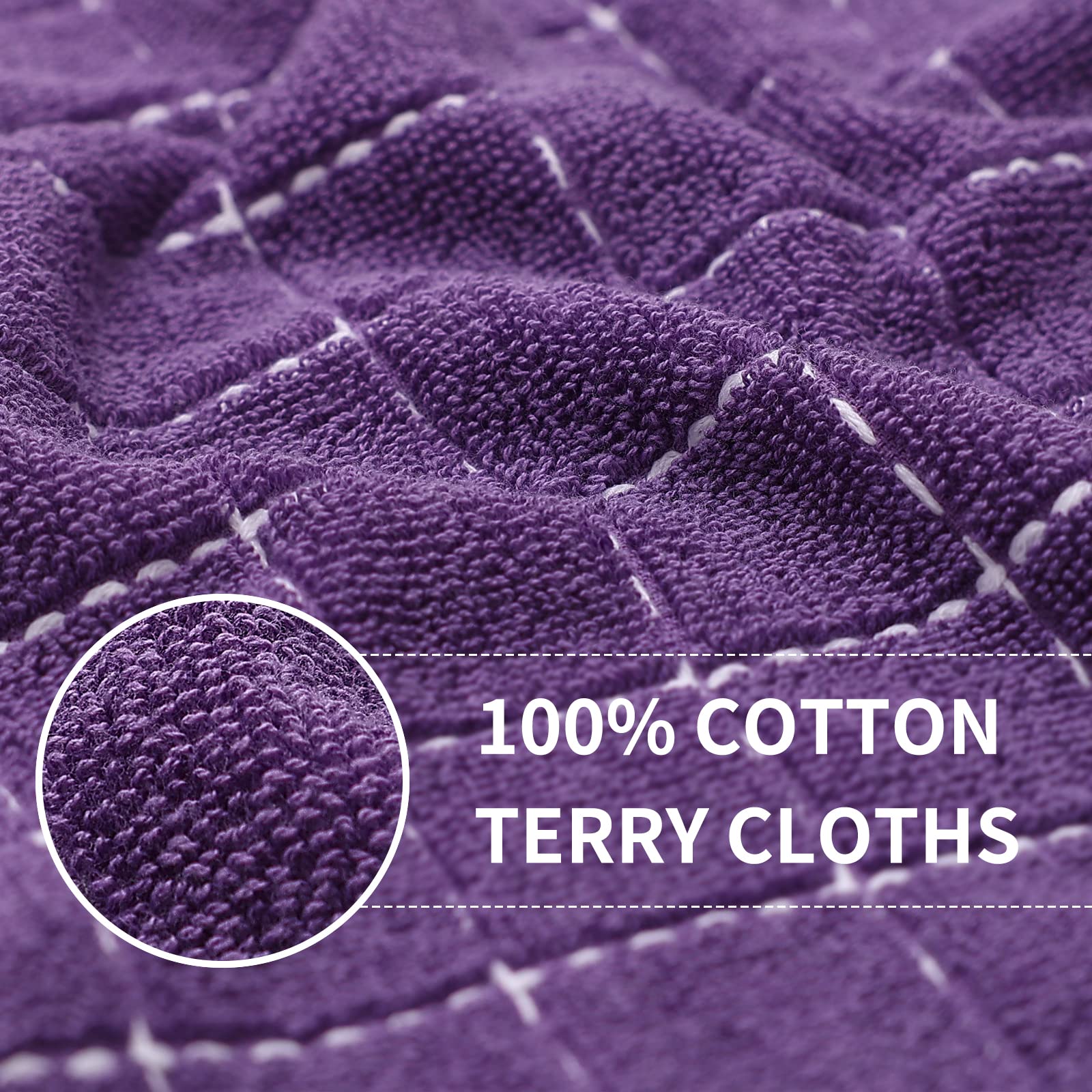 100% Cotton Terry Kitchen Towels (4 Count)