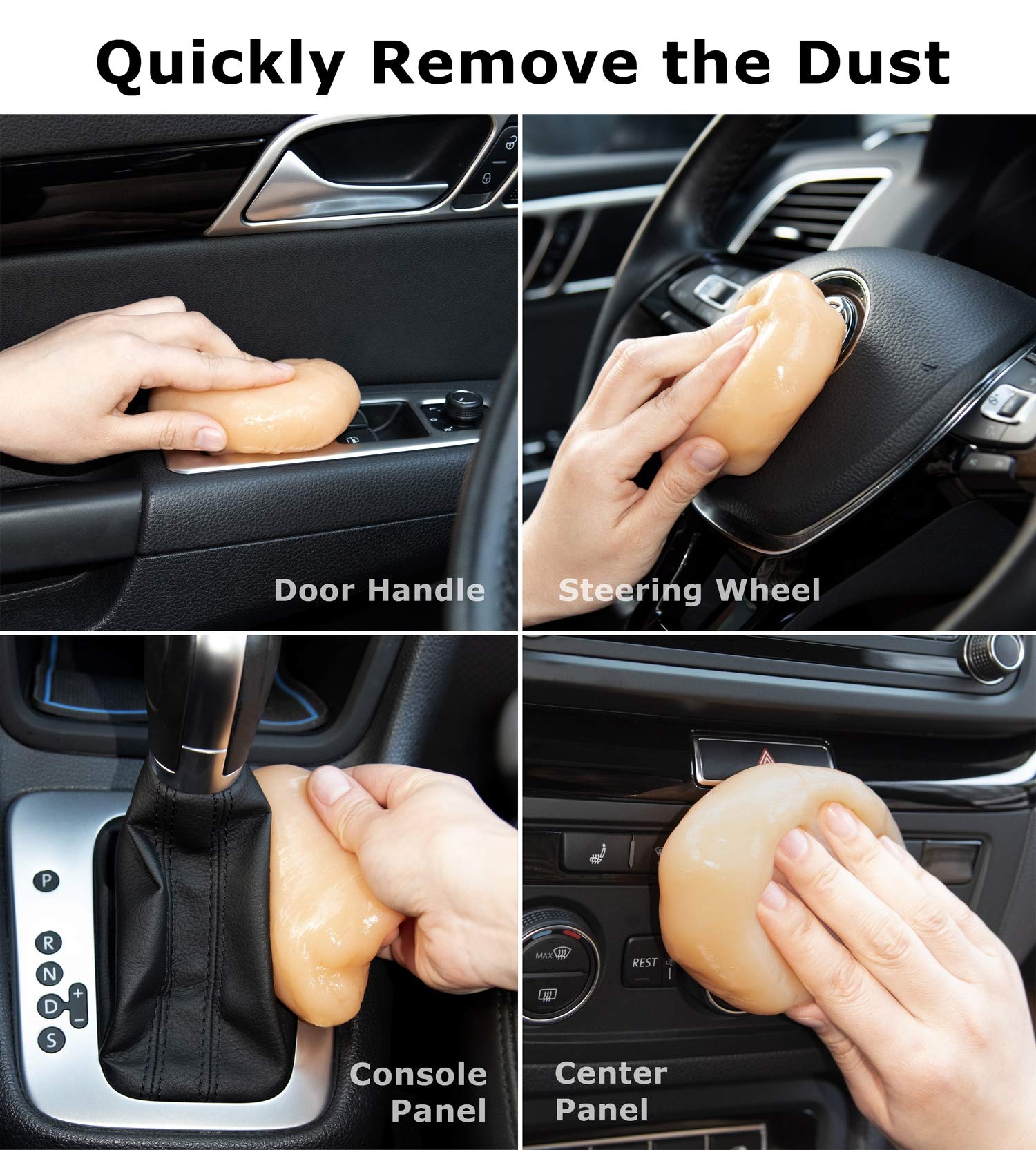 Cleaning Gel for Car Detail Putty Cleaning Gel Auto Detail Tools Car Interior Cleaner Cleaning Mud Dust for Cars and Keyboard Cleaner Gel Clean Slime Reusable Car Vent Cleaner (5.7 Ounce)