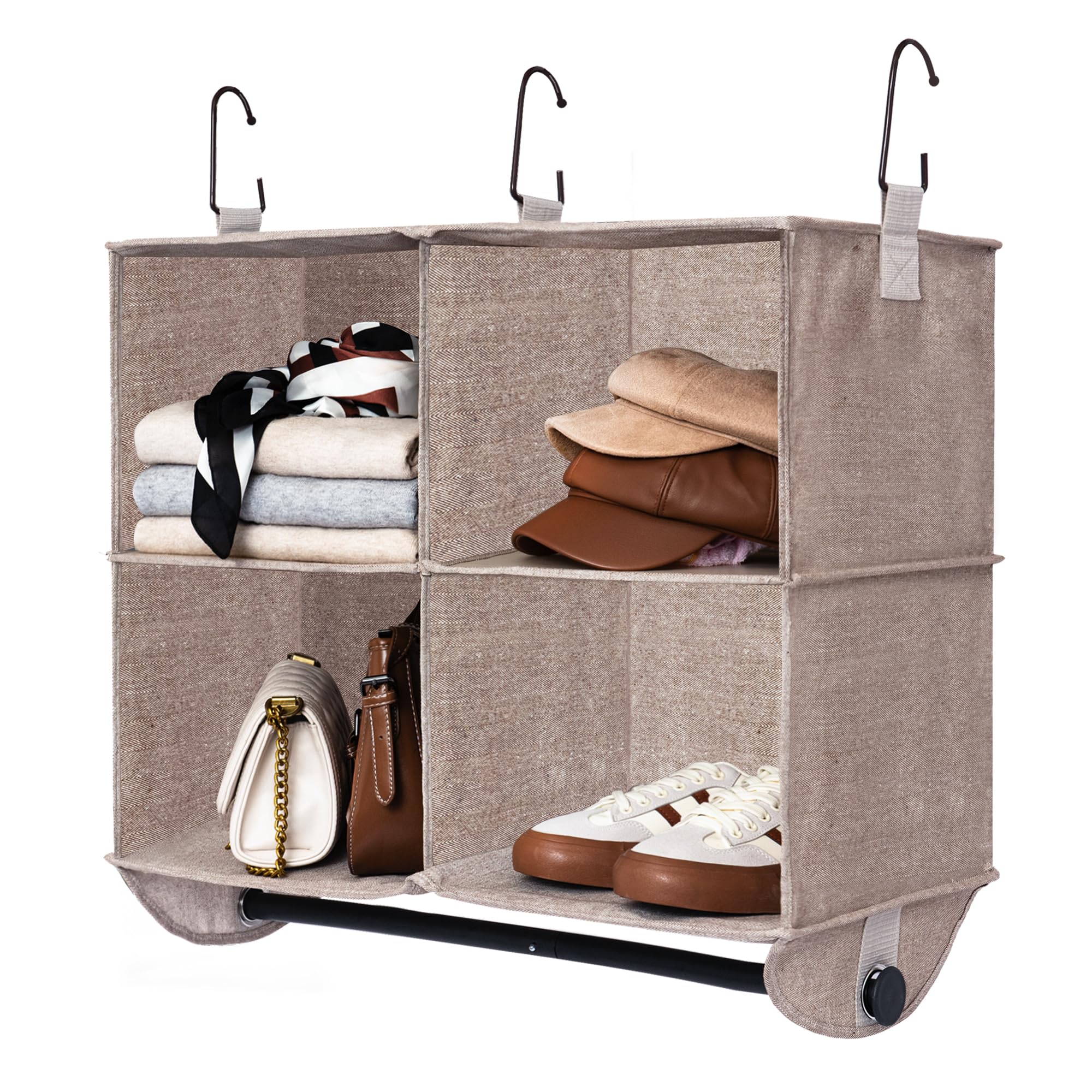 Hanging Closet Organizer with Rod