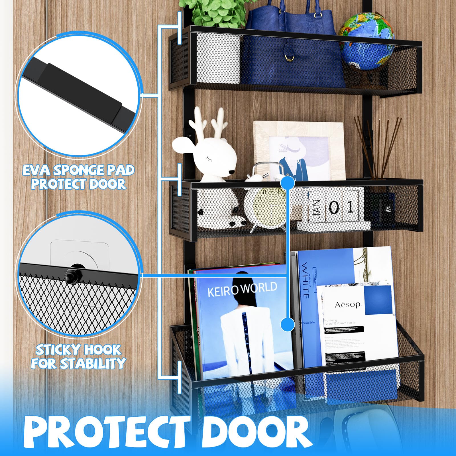 Over The Door Hooks Organizer