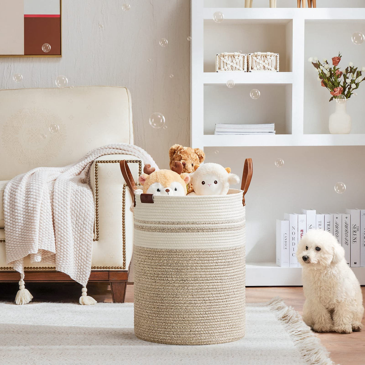 58L Tall Woven Rope Laundry Hamper (1961.2133 Fl Oz) - ModHome Supplies