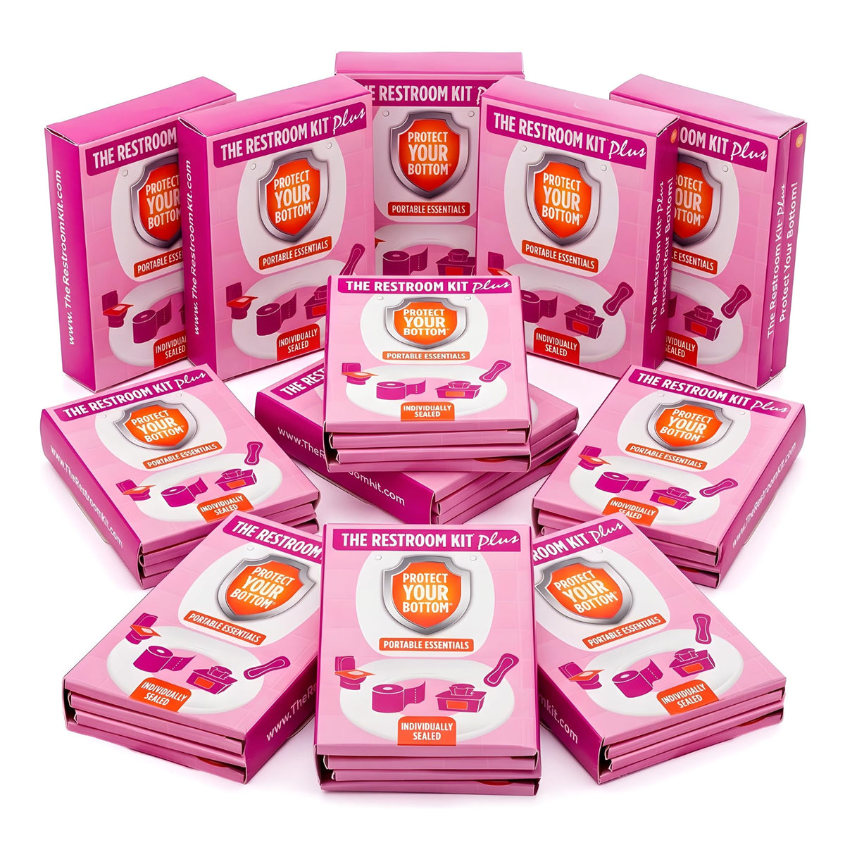 Plus All in 1 Hygiene Travel Kit for Women (12 Count)