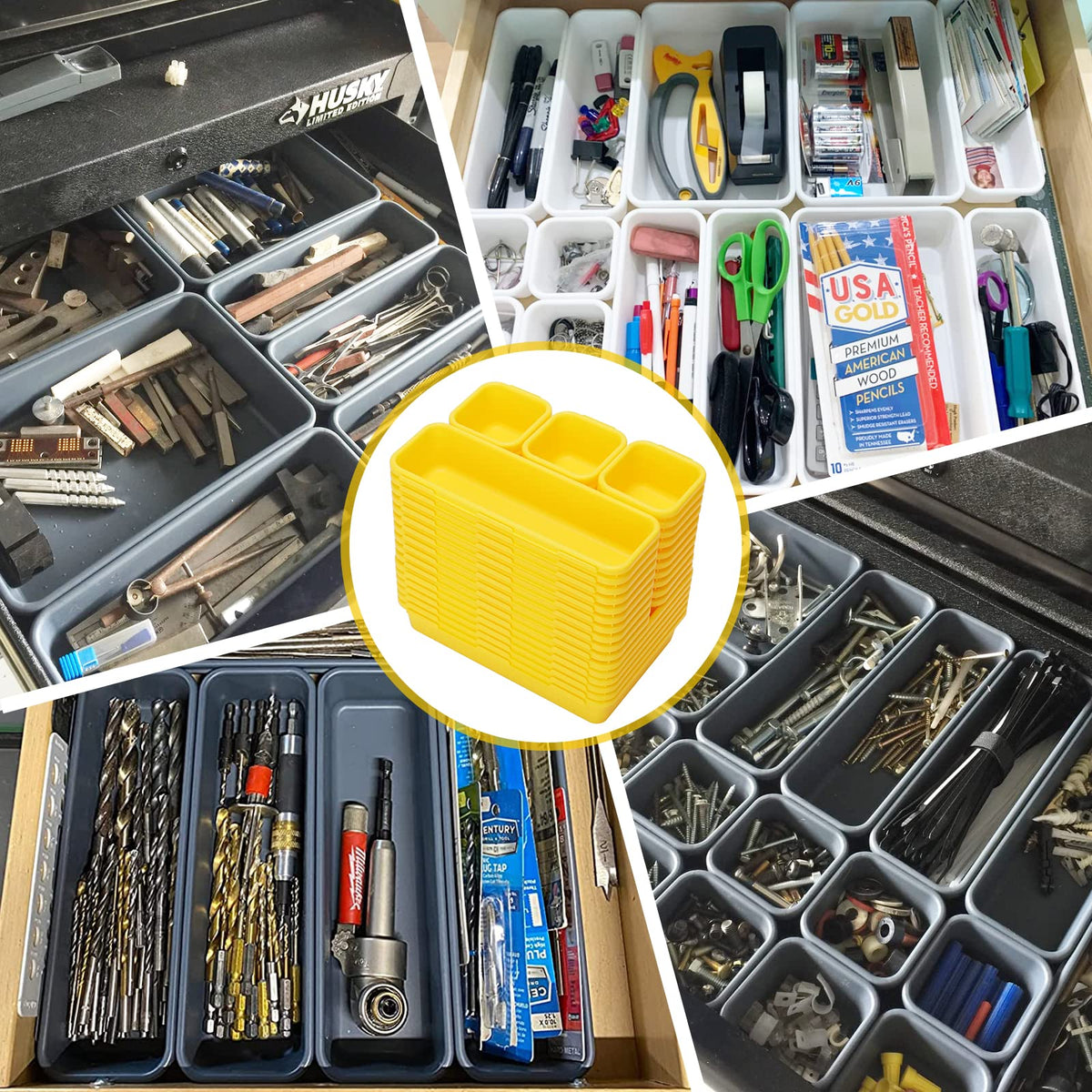 42 Pack Tool Box Organizer Tool Tray Dividers (42 Count)