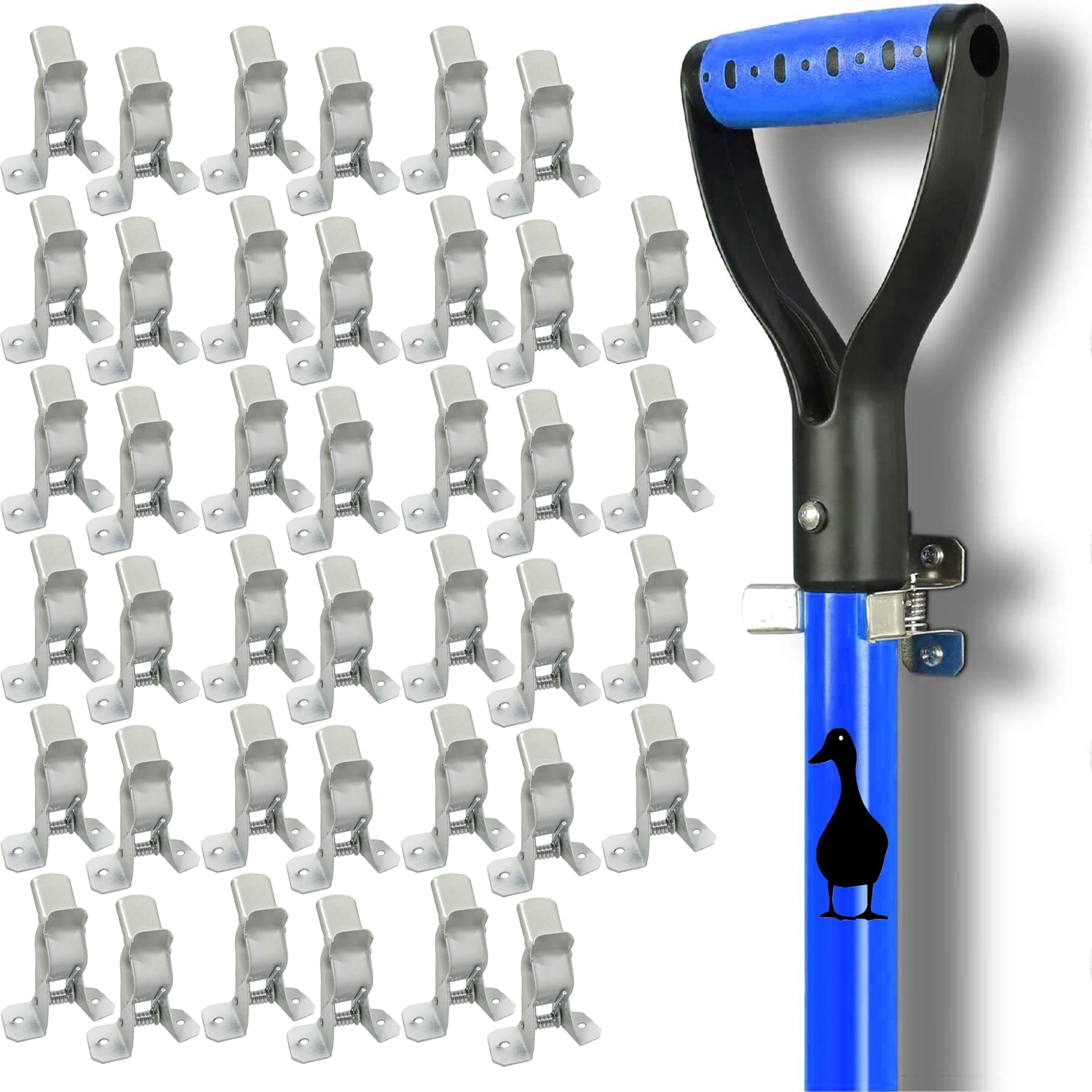 White Spring Grip Clamps
