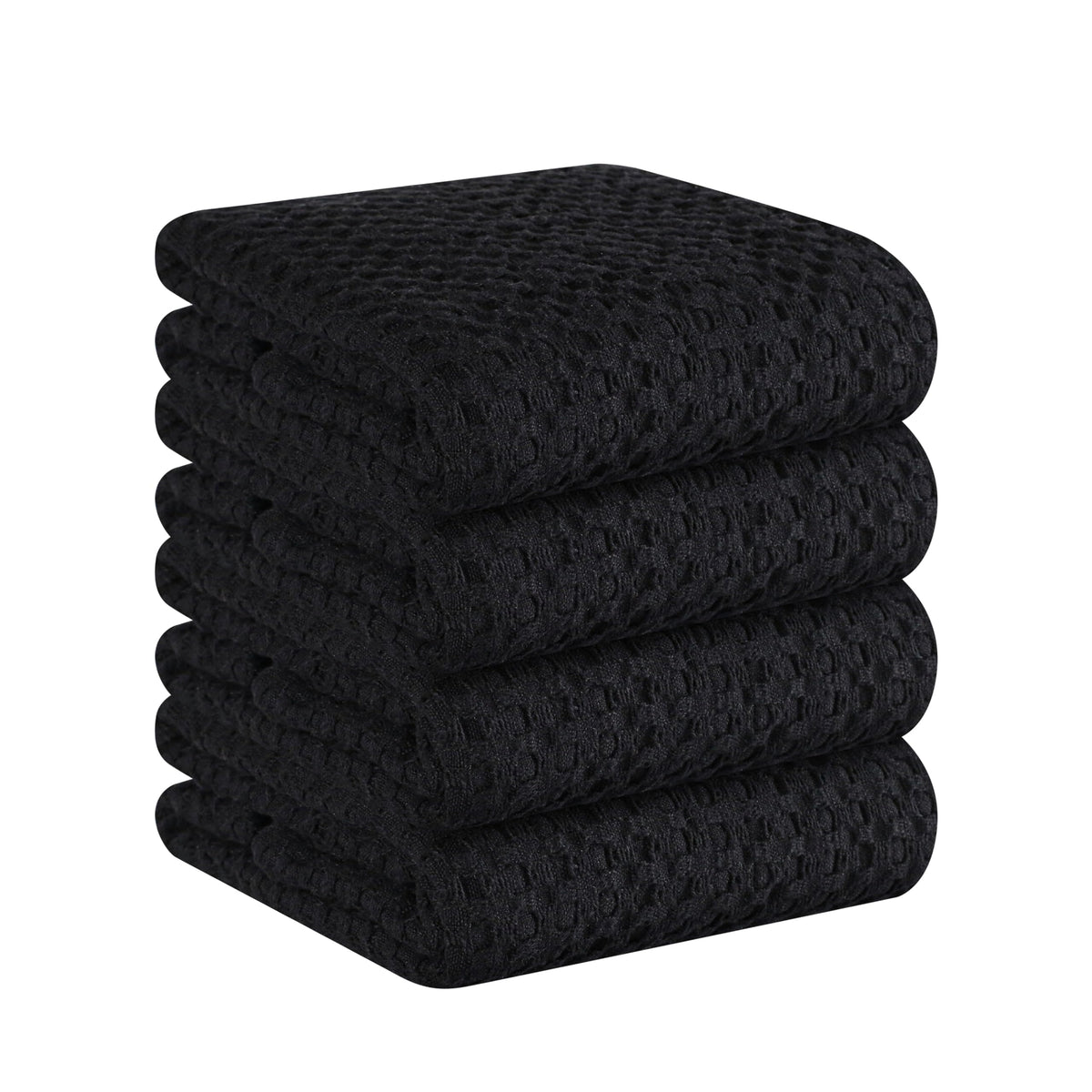 Set of 4 Premium Waffle Dish Towels 16x26 inches