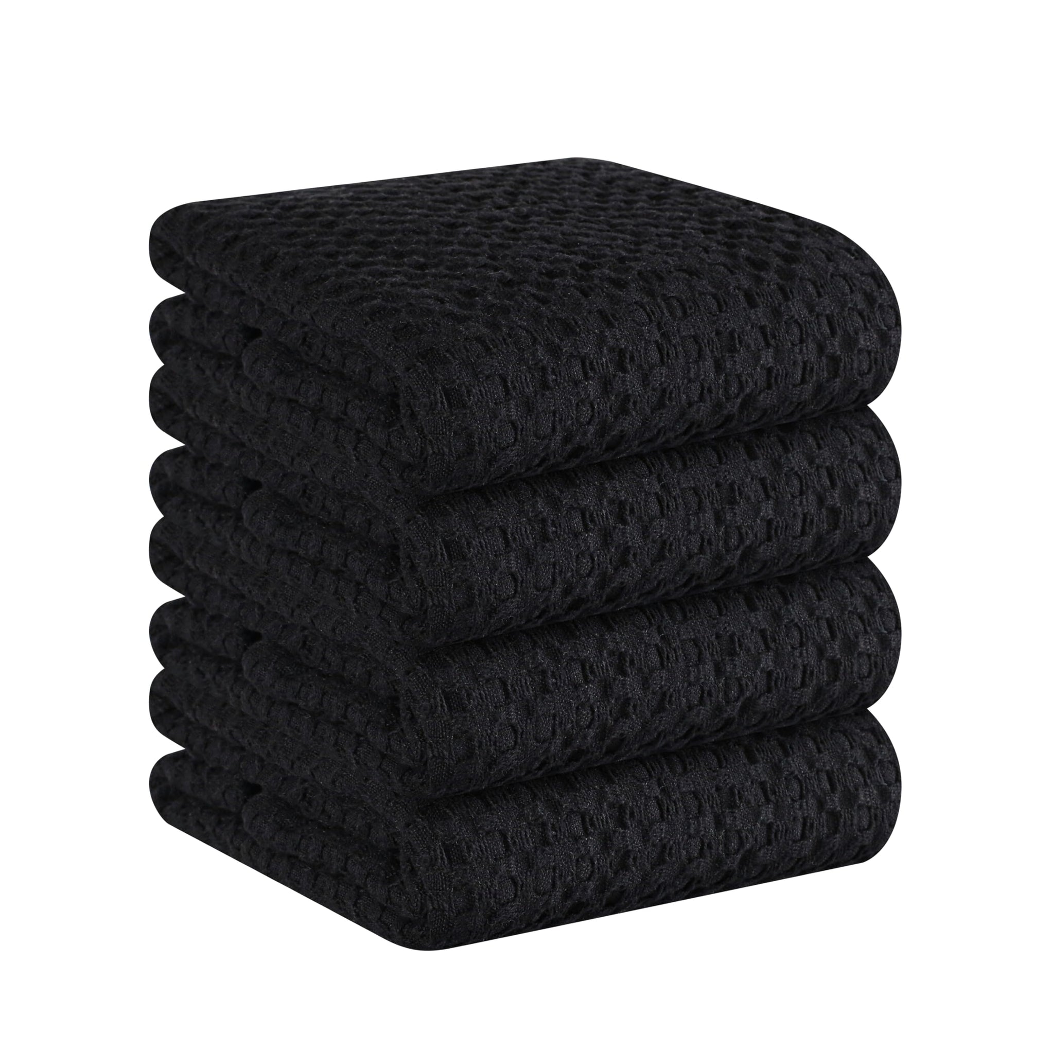 Set of 4 Premium Waffle Dish Towels 16x26 inches