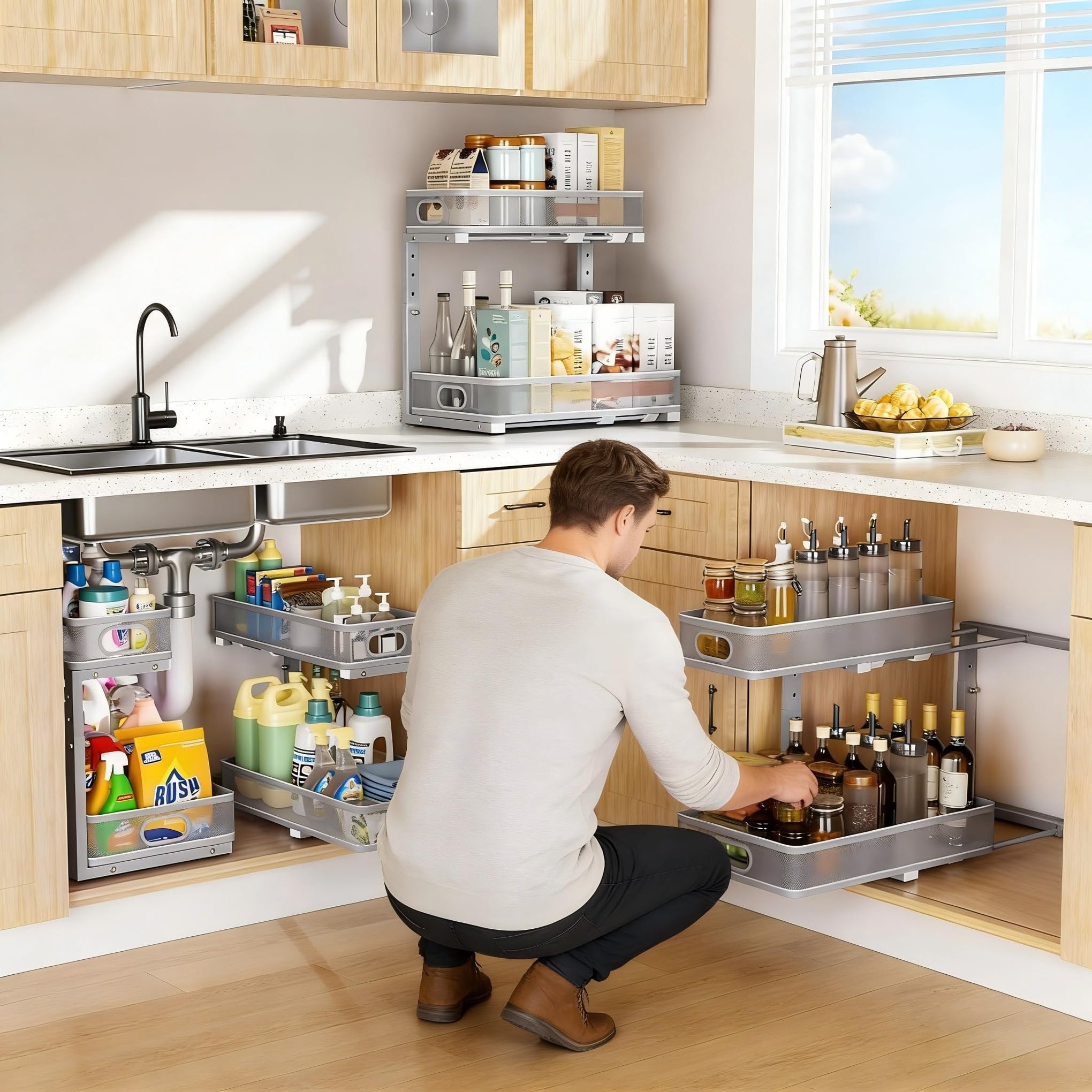 Under Sink Organizer 2 Pack