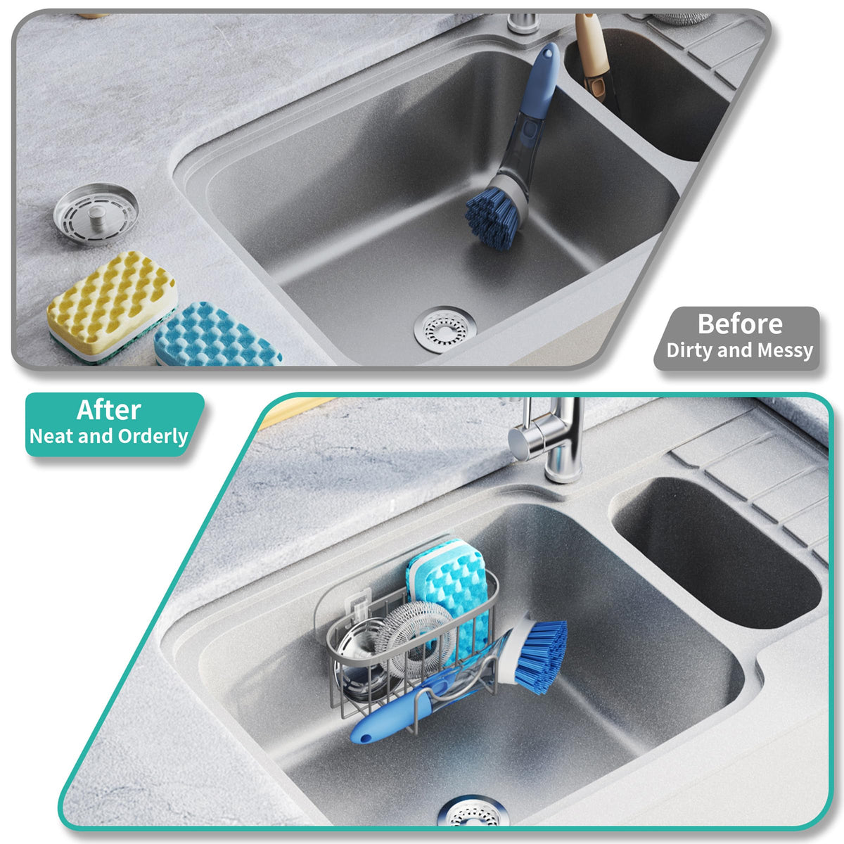 Sponge Holder for Kitchen Sink