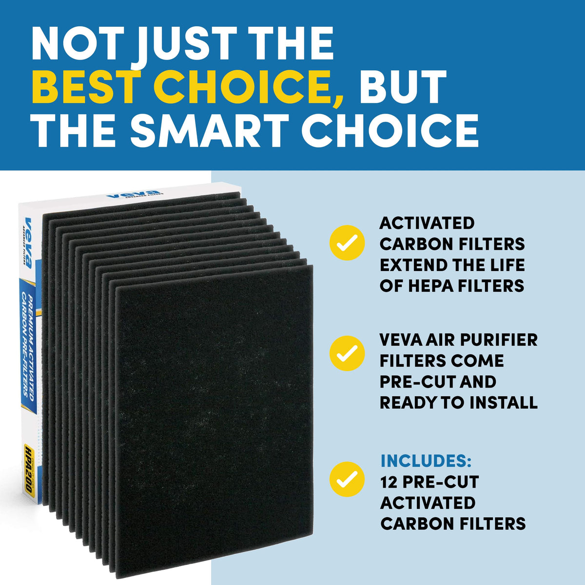 HPA200 Pre Filters Replacement for Honeywell Air Purifier (12 Count)