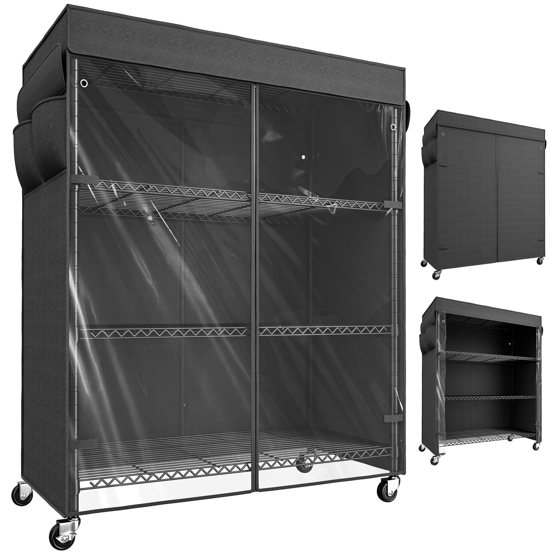4 Tier Shelving Unit with Cover
