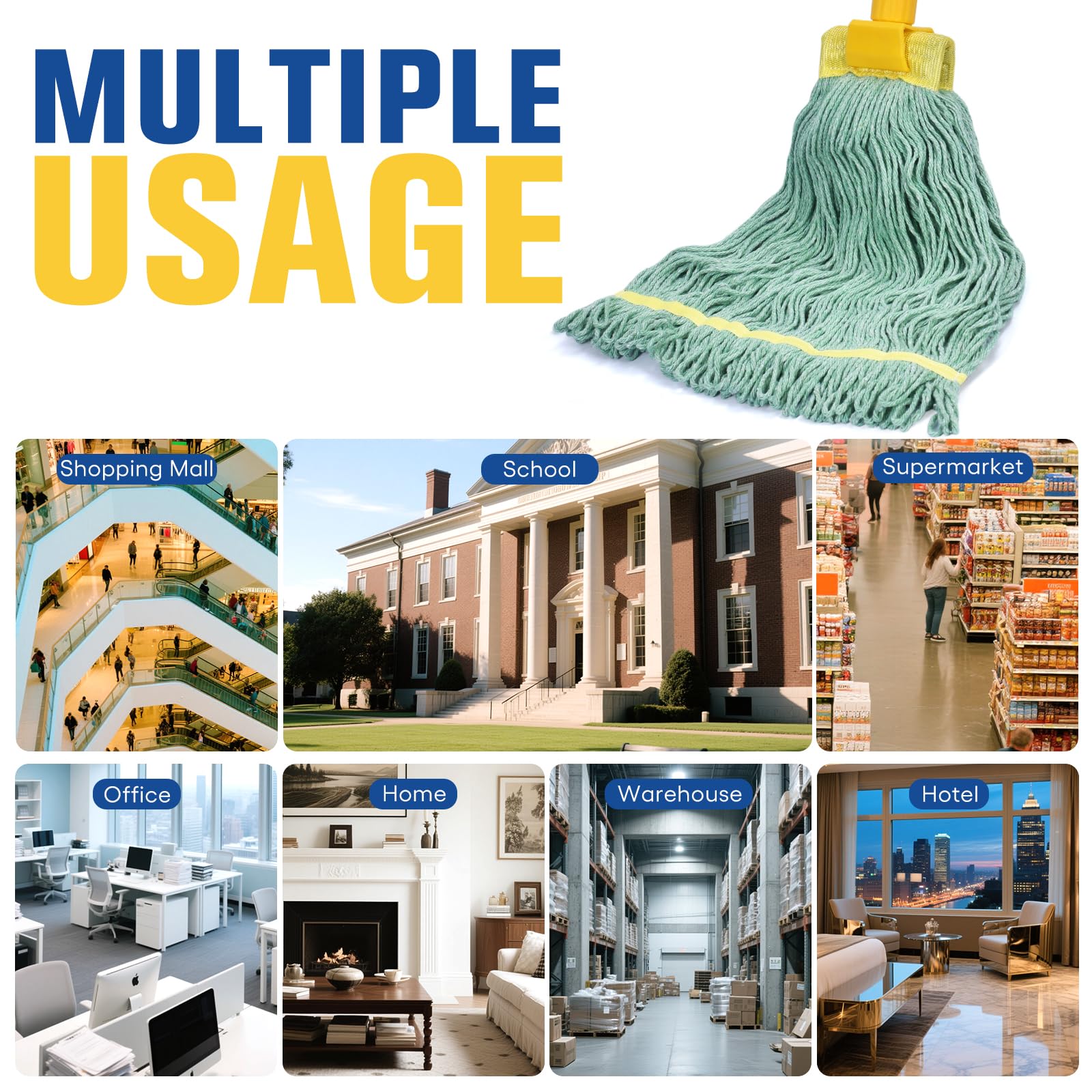 Matthew Cleaning Commercial Mop Head Replacement