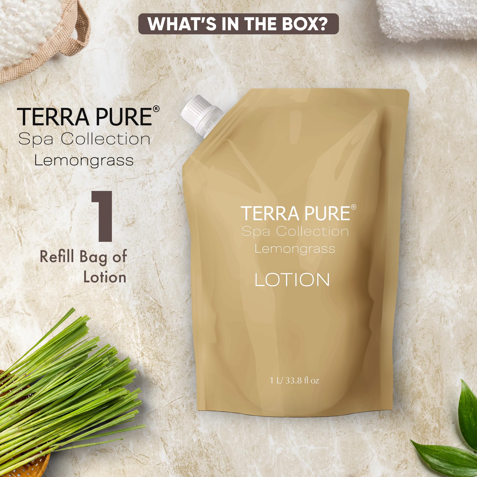 Spa Body Lotion Refill Bag (33.81 Fl Oz)