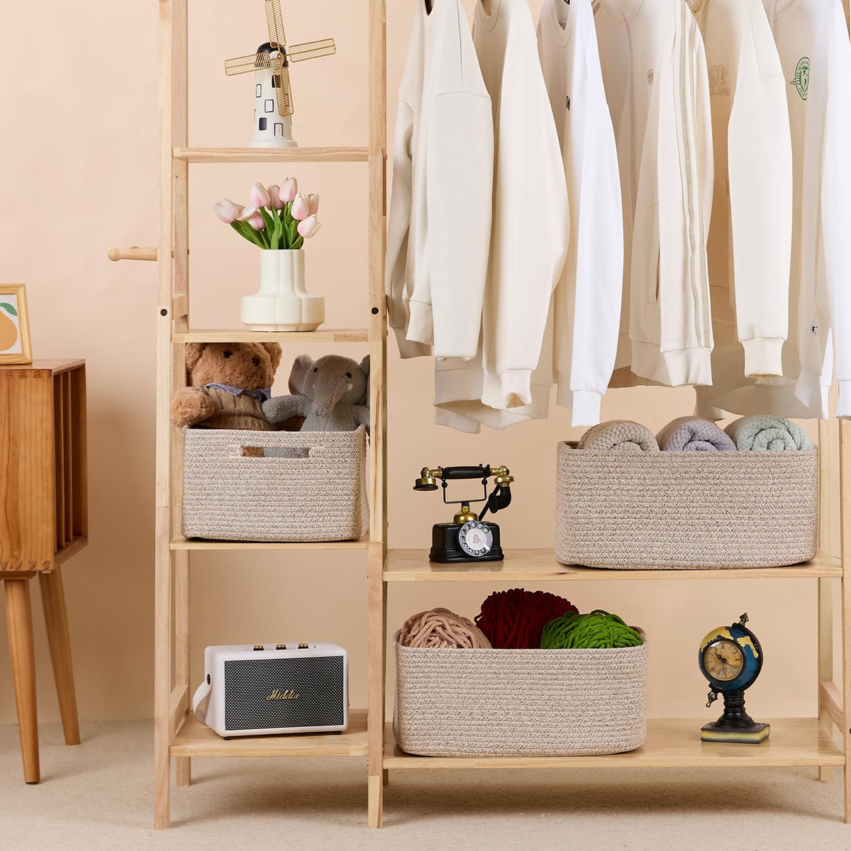 Large Storage Baskets for Organizing (4 Count)
