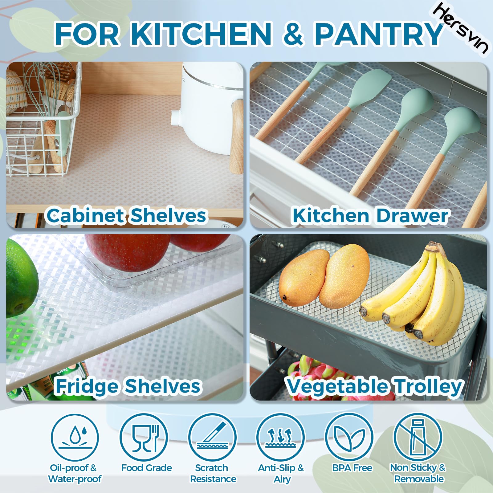 Shelf Liners 22 in x 20 ft EVA Drawer Mats