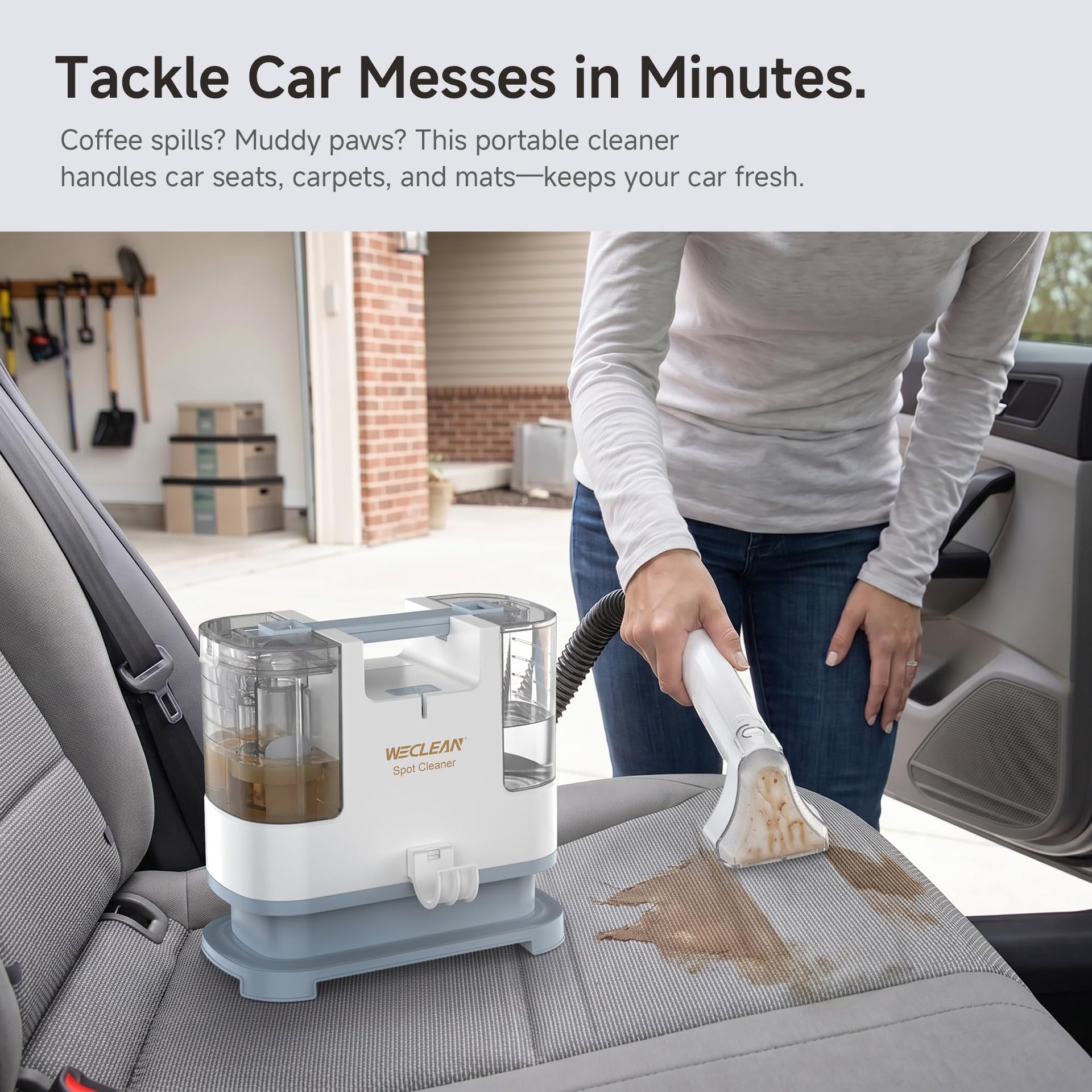 C1 Portable Extractor for Couch and Carpet Cleaner Upholstery Cleaner with Deep Cleaning Solution - ModHome Supplies