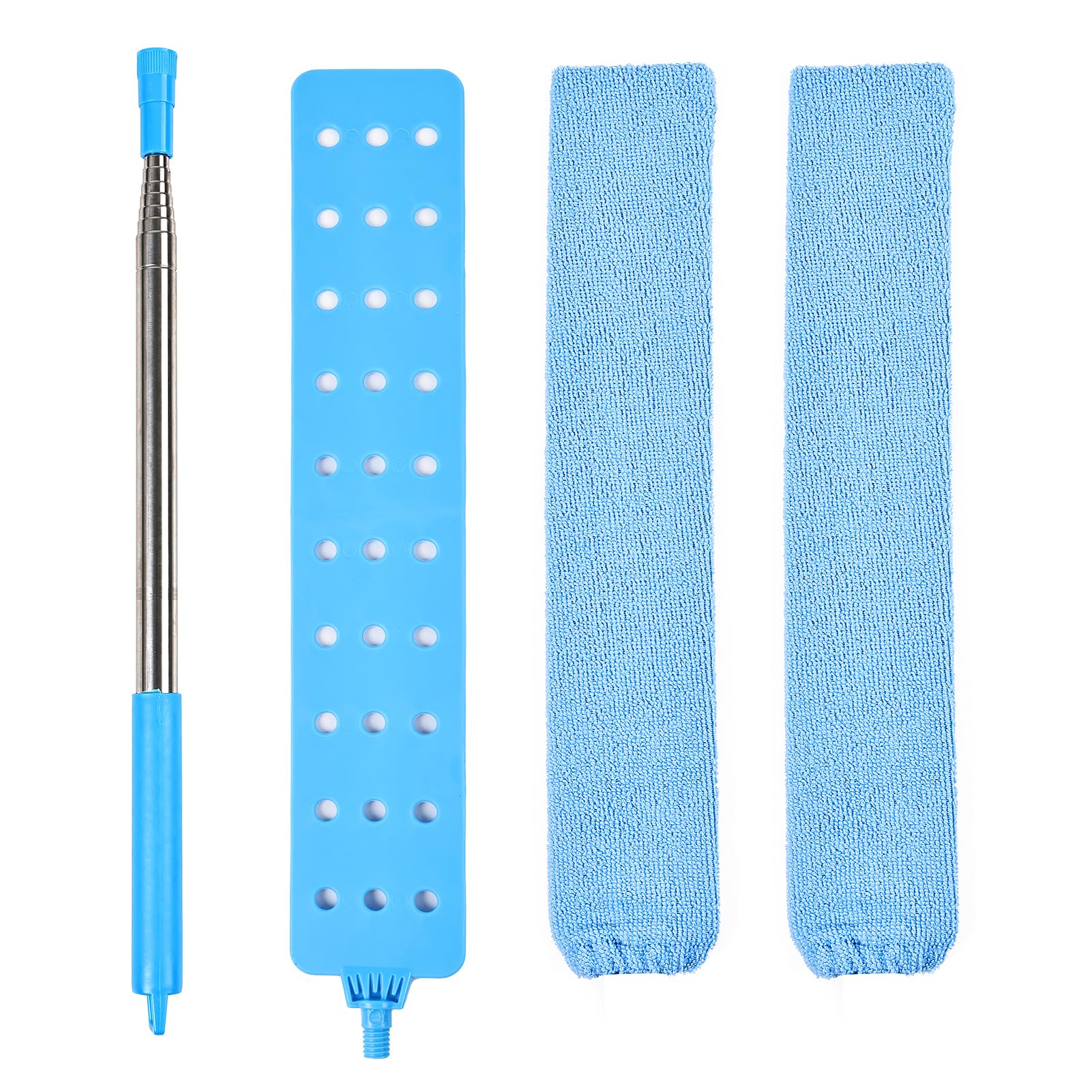 Retractable Gap Duster Cleaner Cleaning Tools with 2 Microfiber Dusting Cloths Washable Duster for Cleaning Under Appliances Furniture Couch Fridge (2 Count)