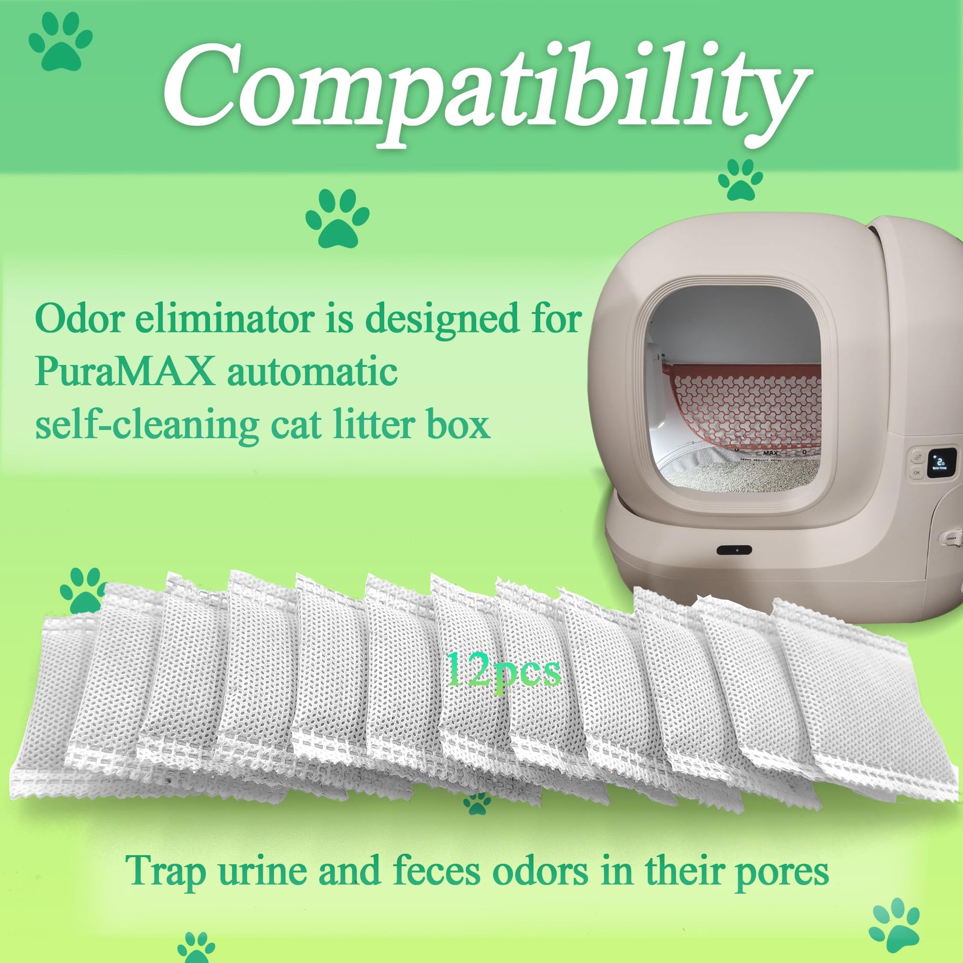 12 PCS Odor Eliminator for PuraMax Self (12 Count)