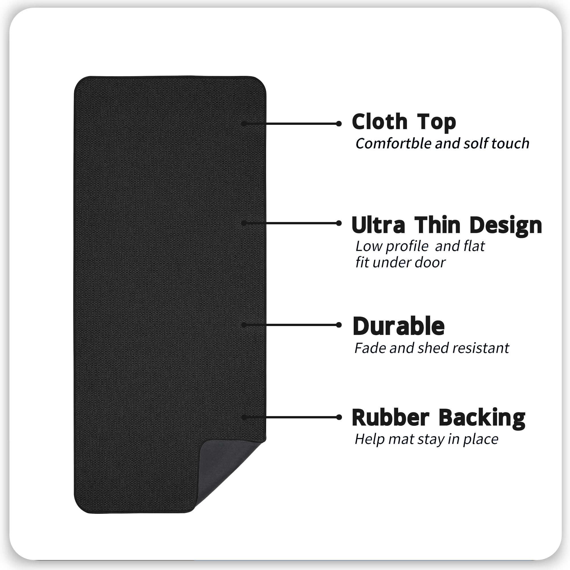 Bath Mat Ultra Thin Bathroom Runner Rugs