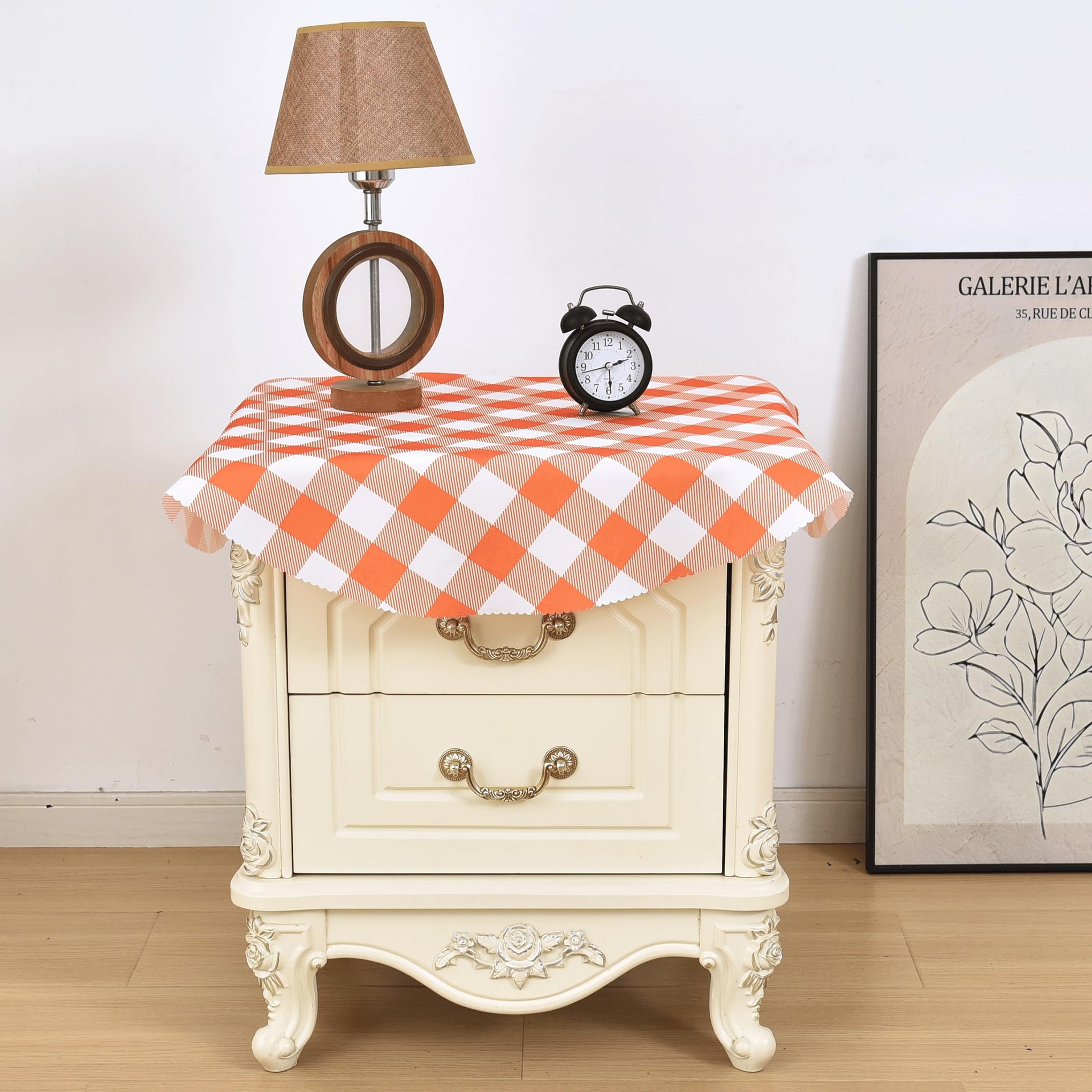 Waterproof Plaid Tablecloth Fabric