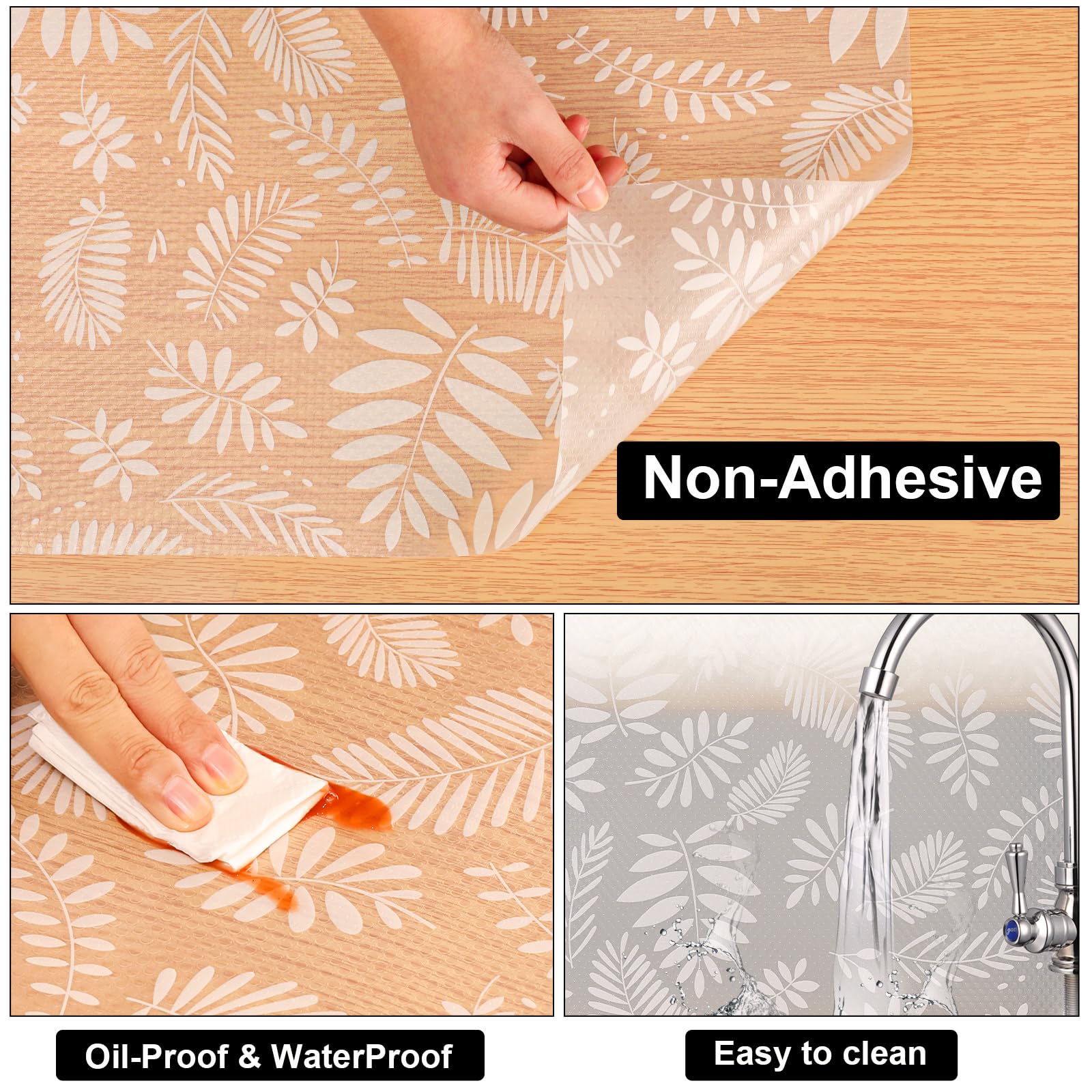 Shelf Liners for Kitchen Cabinets Waterproof & Oil