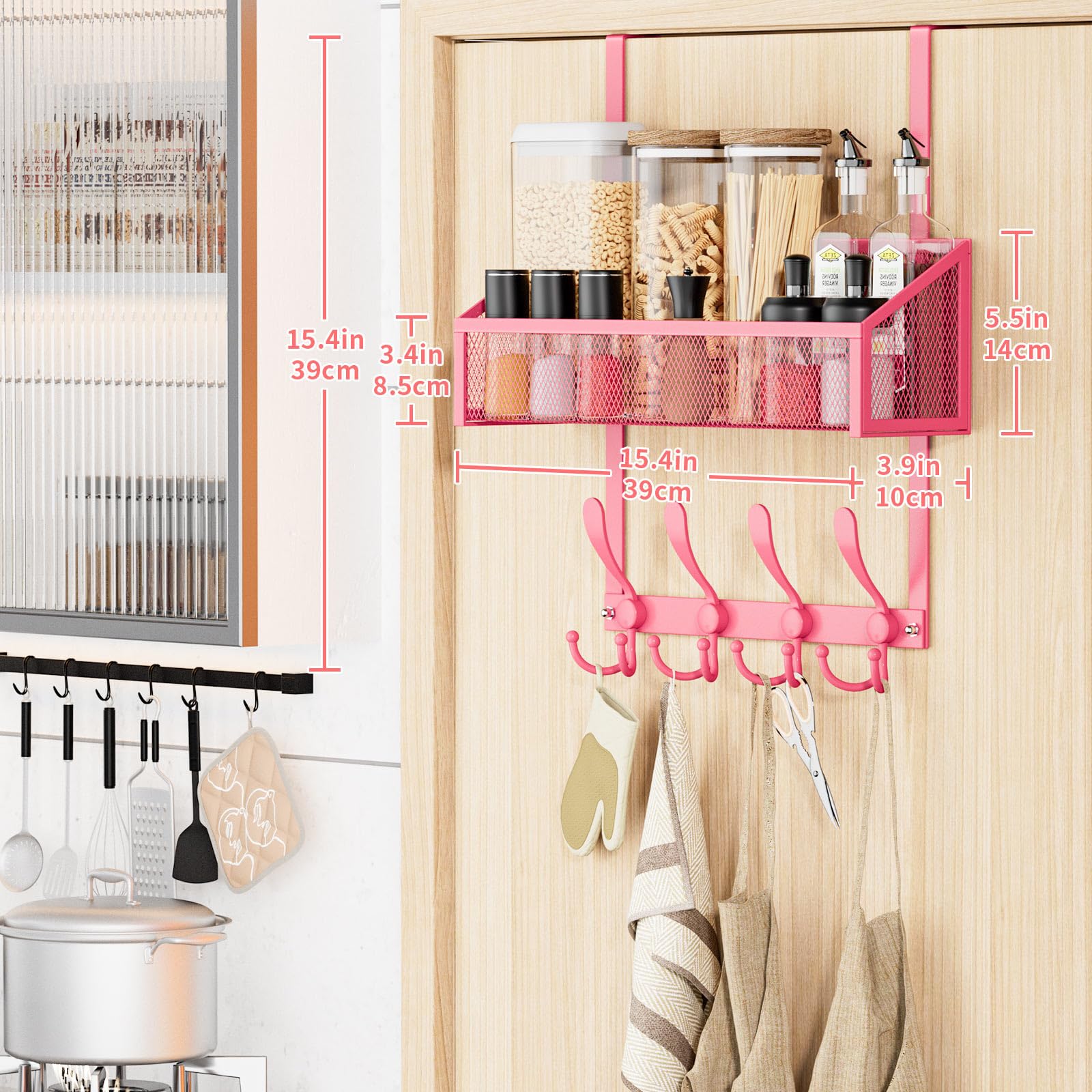 Over The Door Hooks Organizer