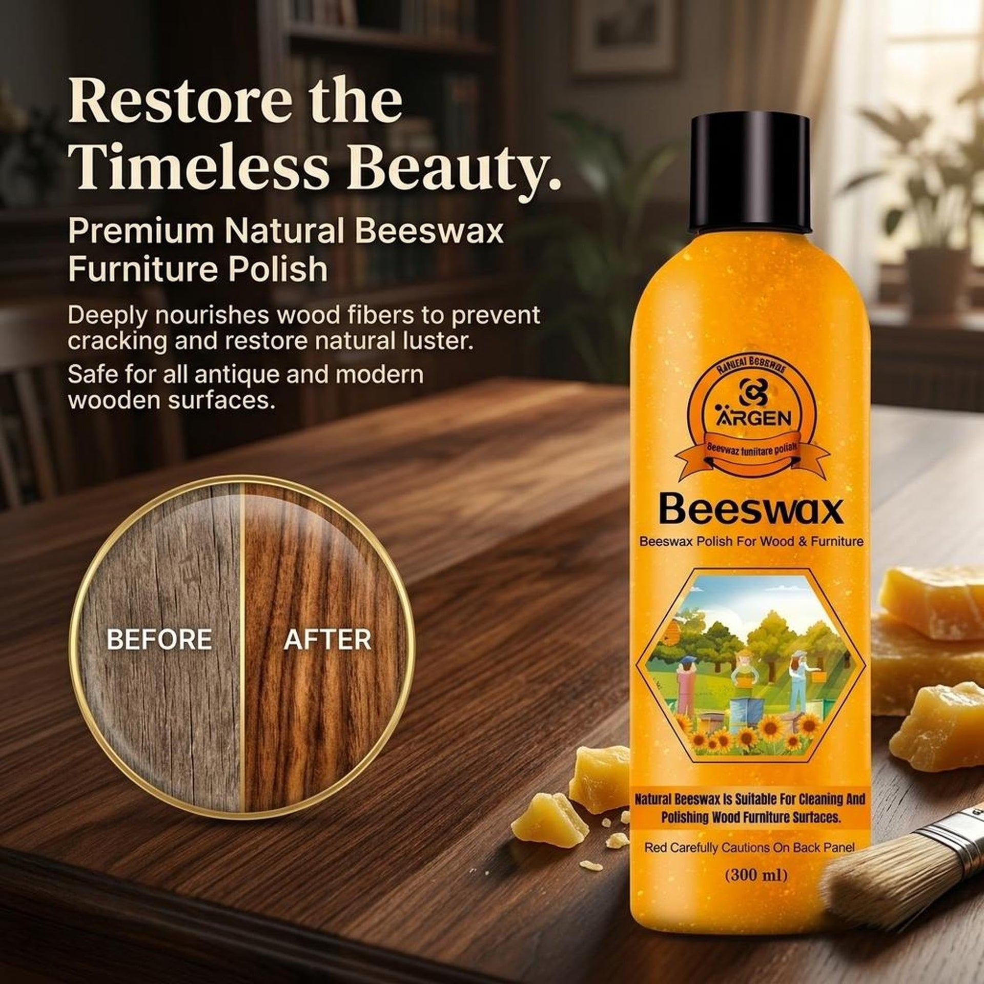 Beeswax Furniture Polish (10.55 Fl Oz)