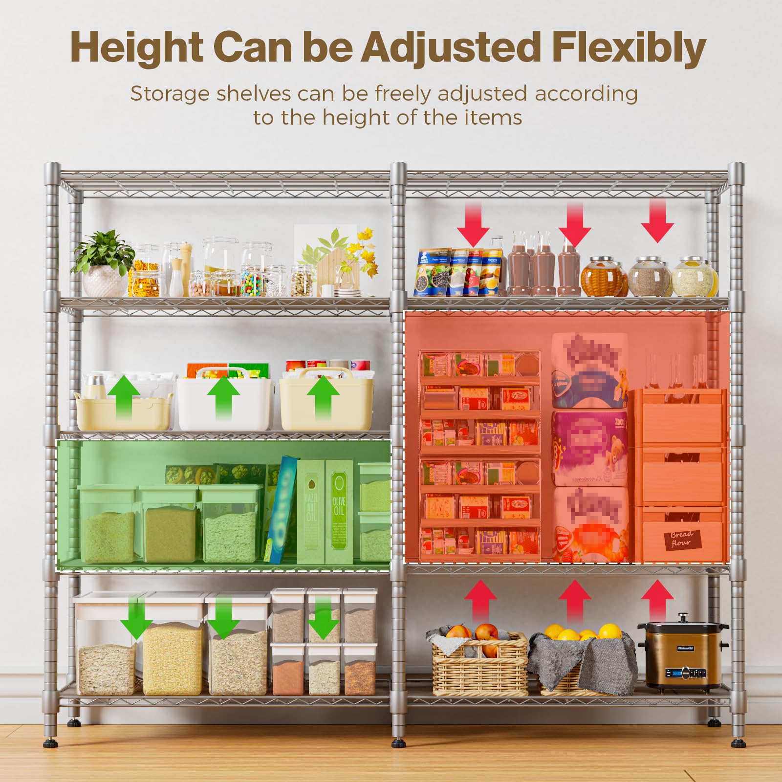72"W Wire Rack Shelving