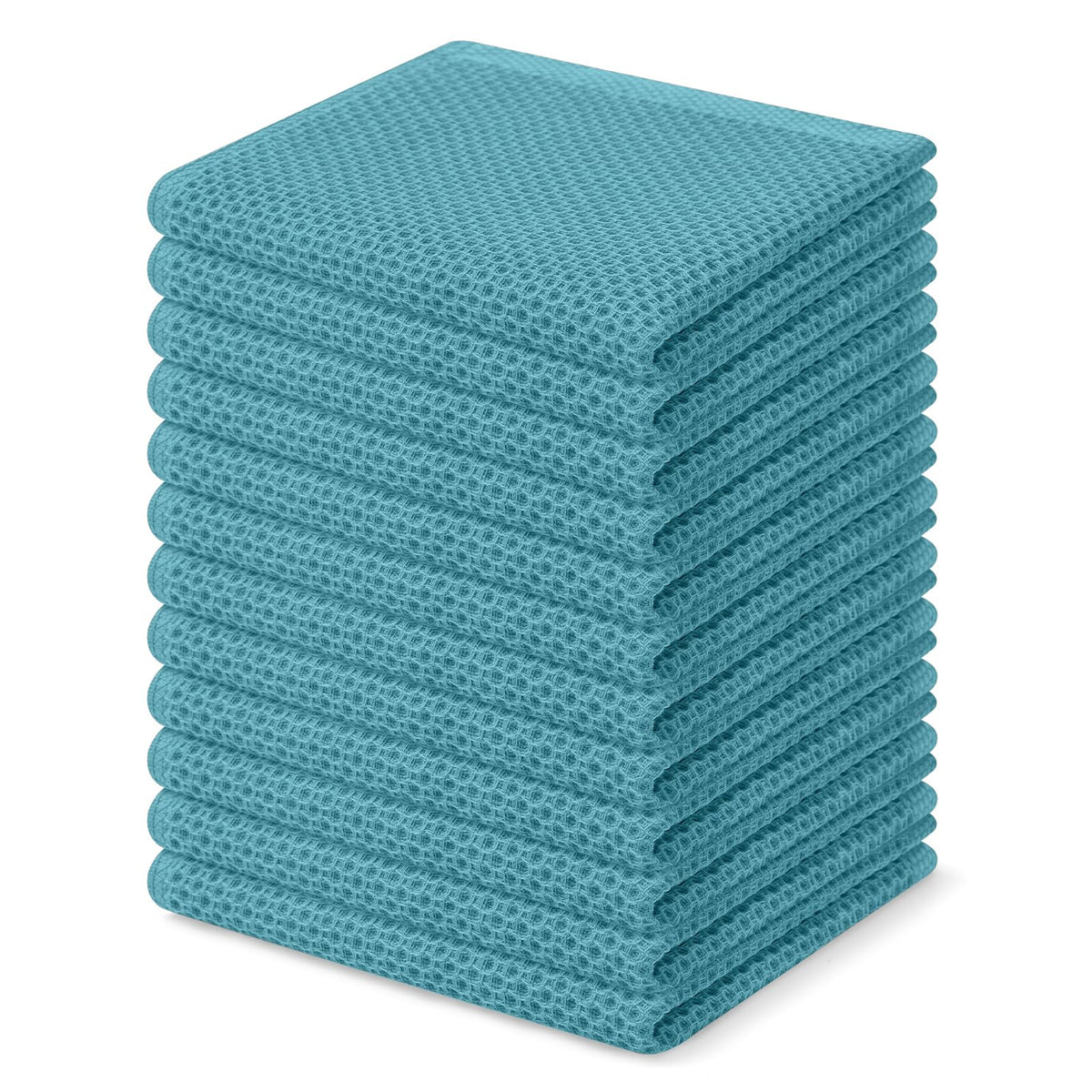 100% Cotton Waffle Weave Kitchen Dish Cloths 12 (12 Count)
