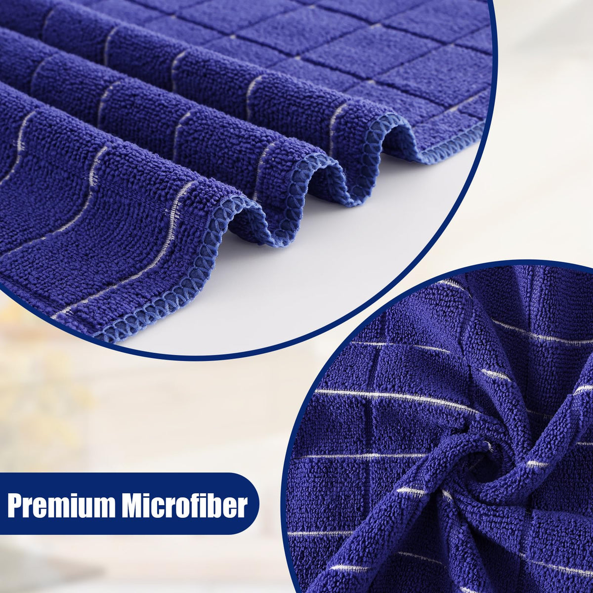 Microfiber Kitchen Towels and Dishcloths Sets (20 Count)
