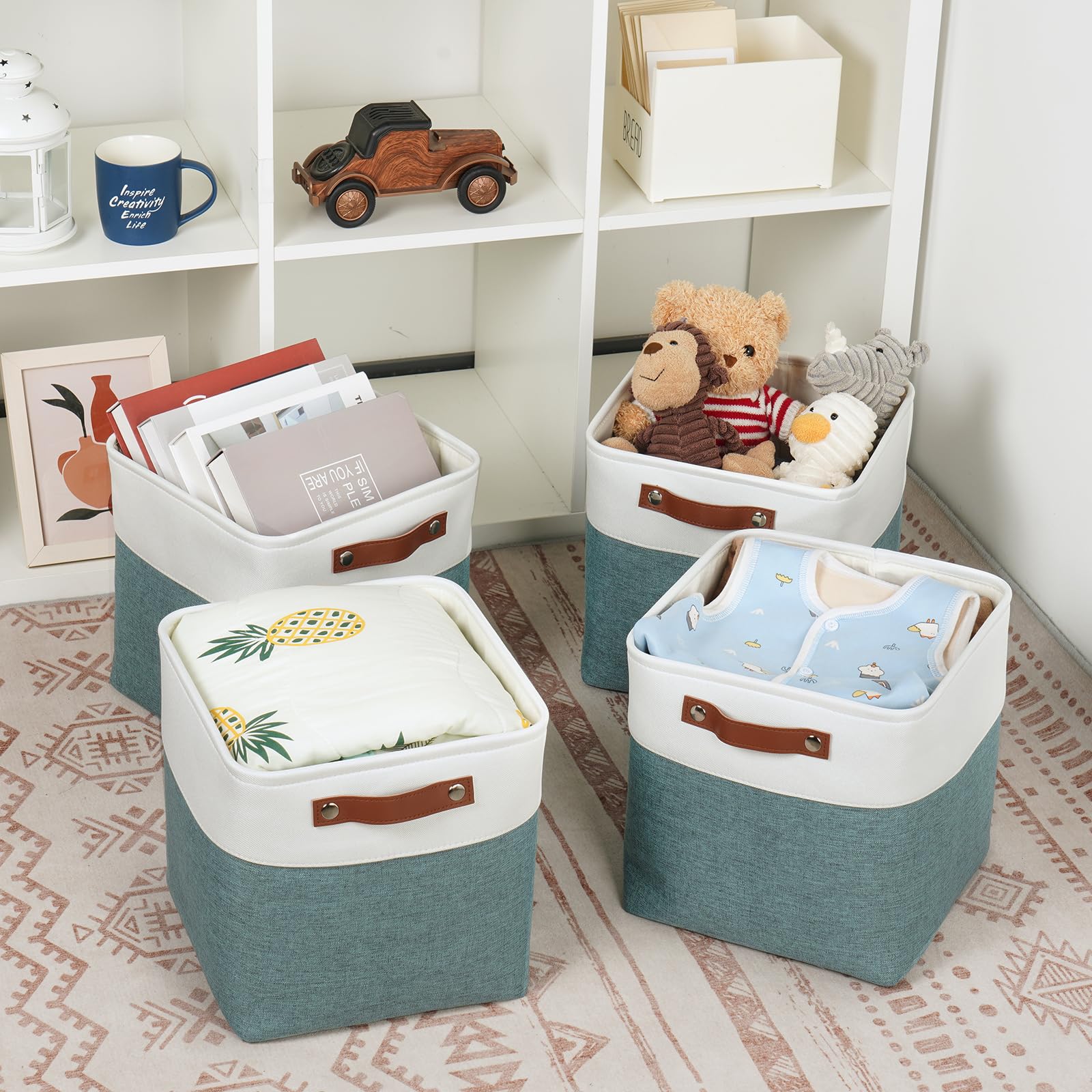 11x11 Cube Storage Bins for Organizer (4 Count)