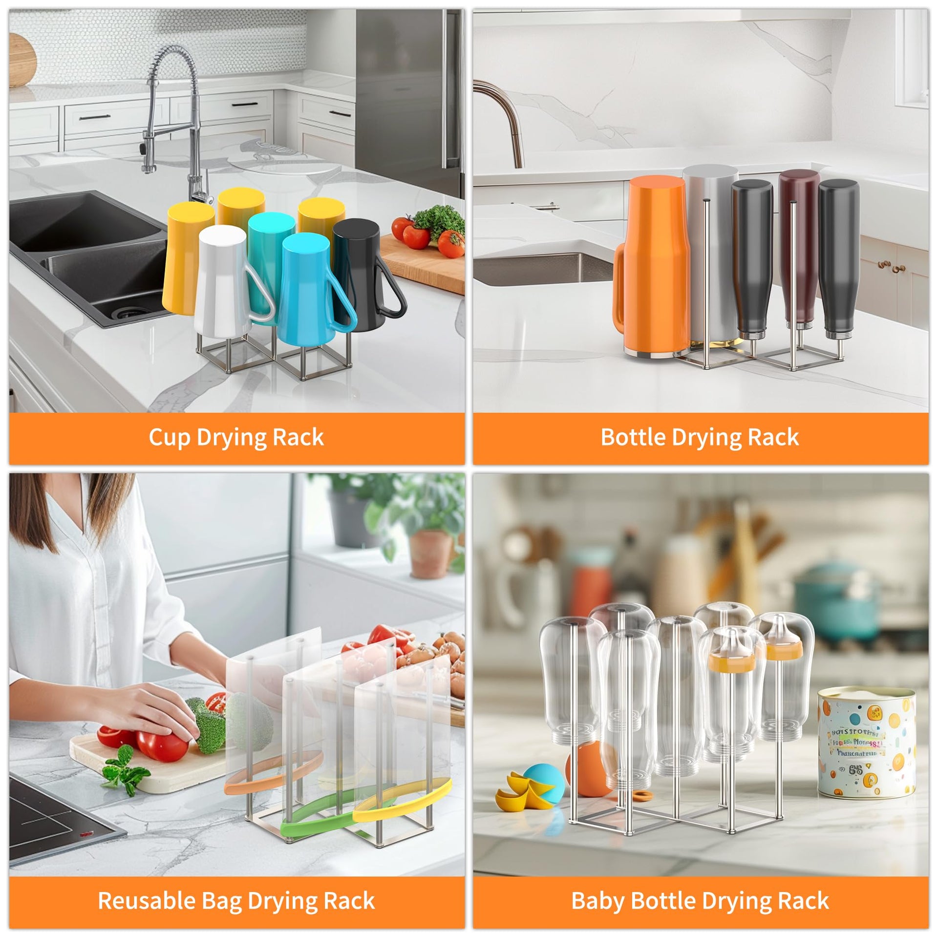 Foldable Bottle Drying Rack (19.36 Ounce)
