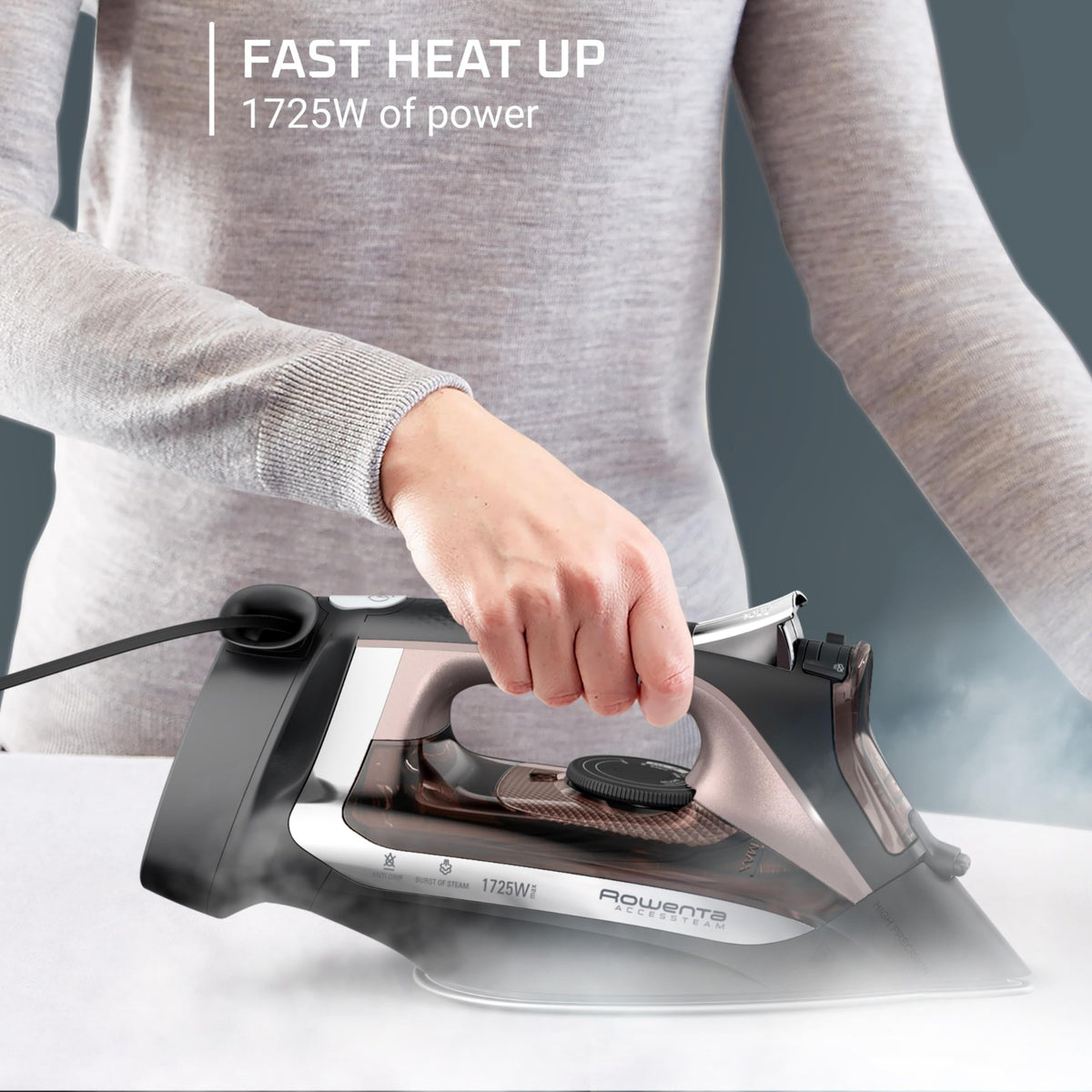 AccessSteam Cordreel Steam Iron for Clothes