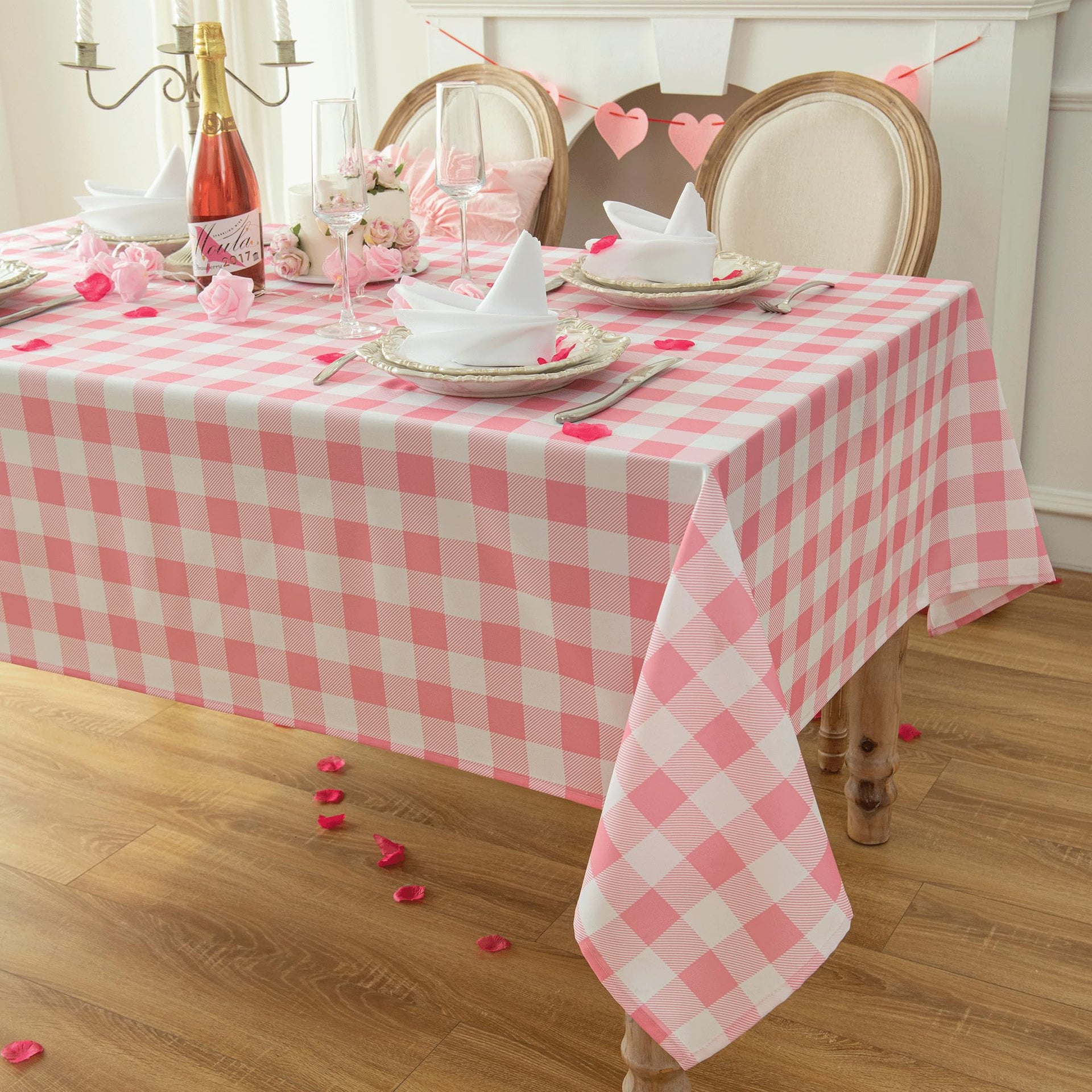 Waterproof Checkered Tablecloth Fabric