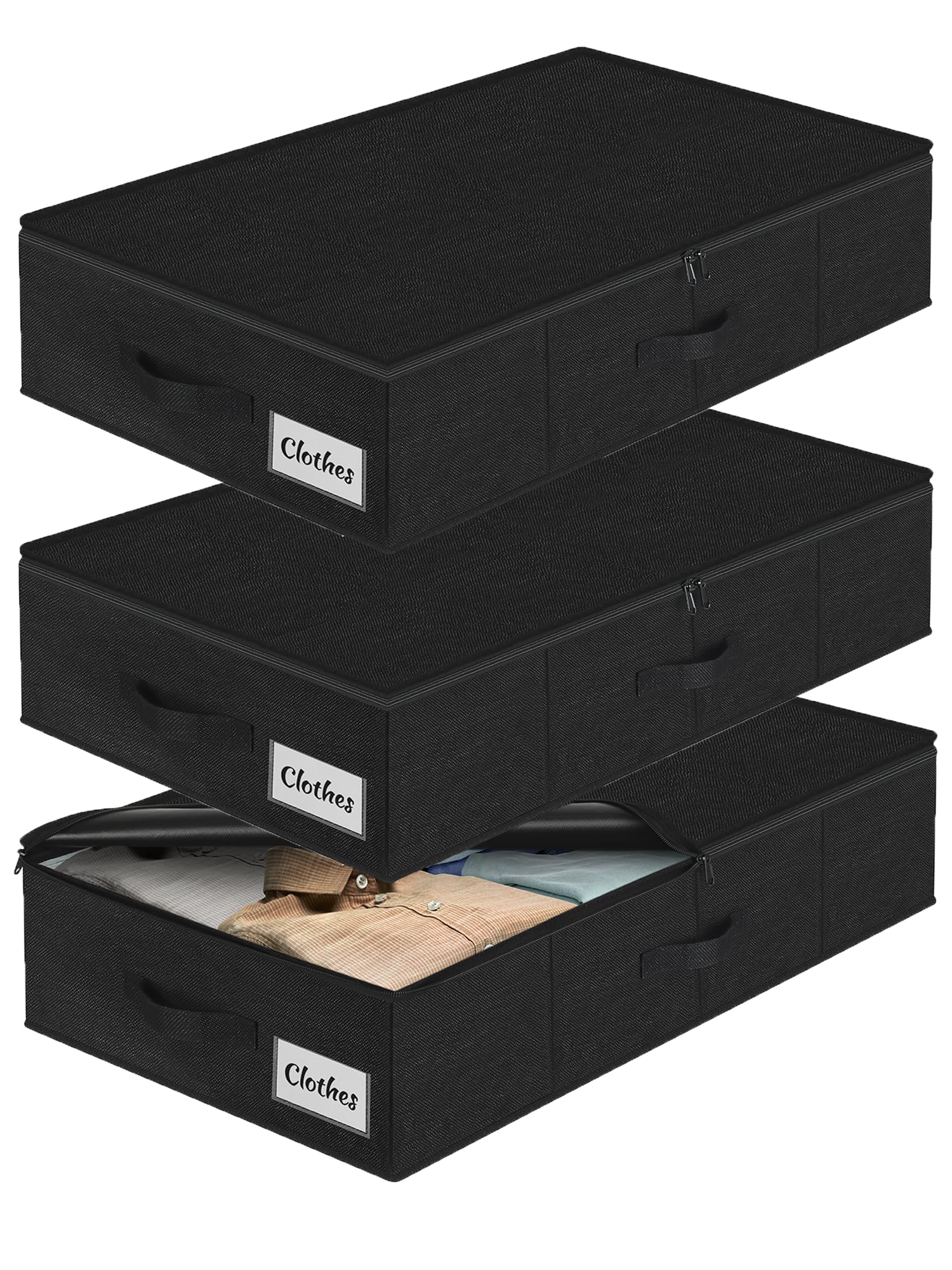 Under Bed Storage Container Bin 3 Pack (3 Count)
