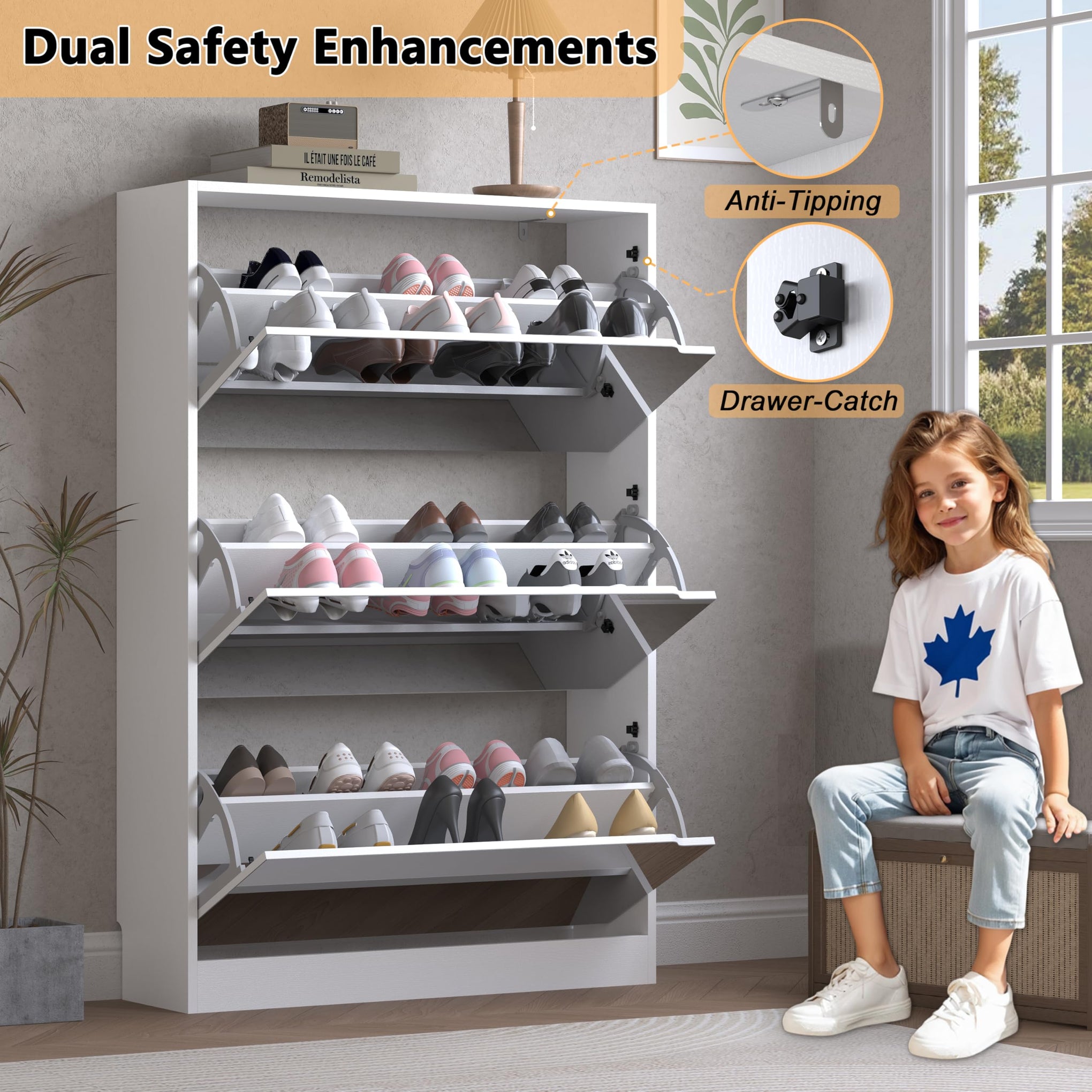 Shoe Cabinet with 3