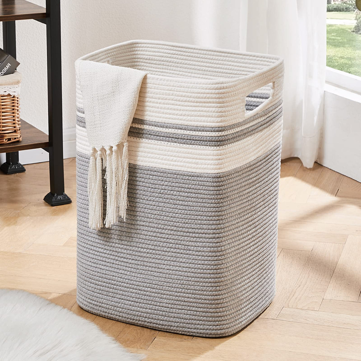 Laundry Hamper Collapsible Laundry Basket Clothes Organizer Gray