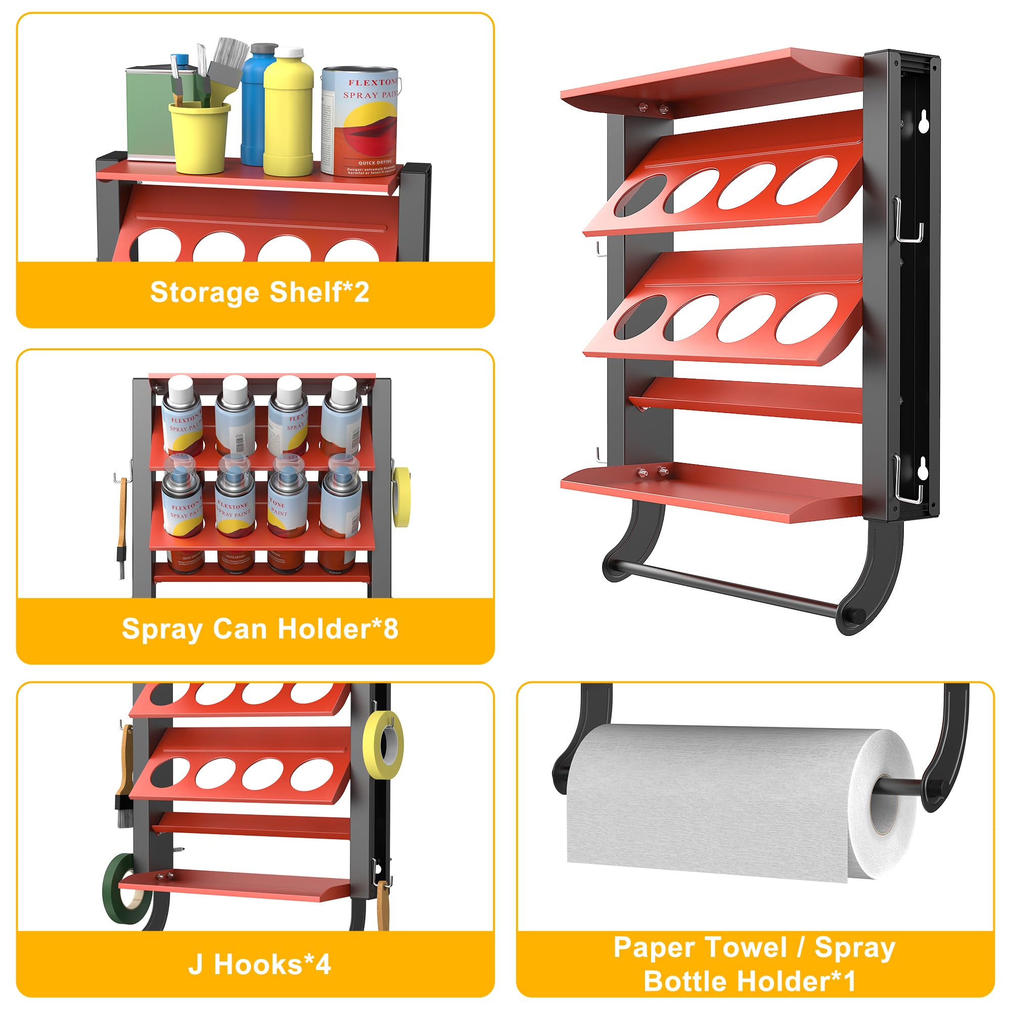Spray Can Holder Rack