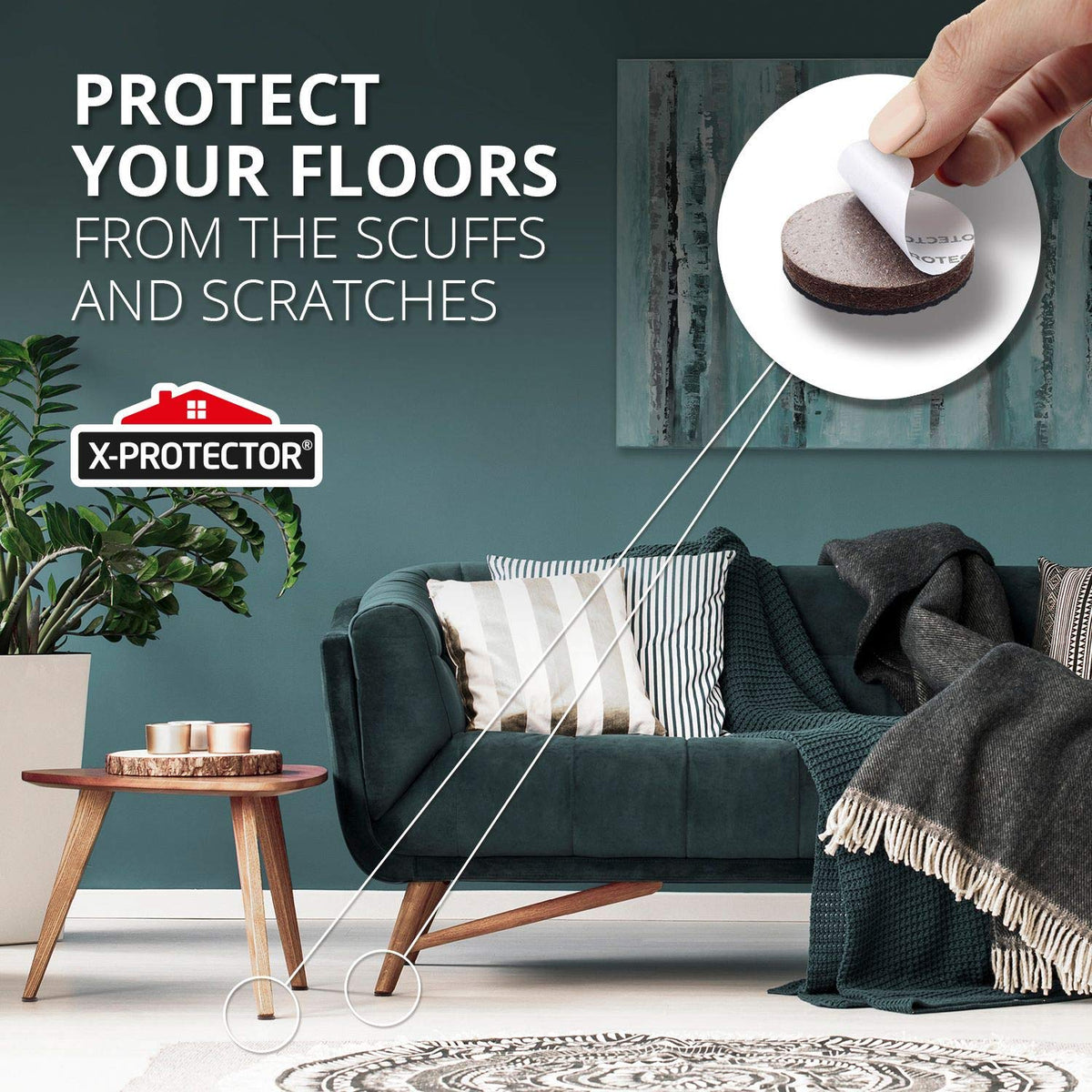 Non Slip Furniture Pads X (8 Count )