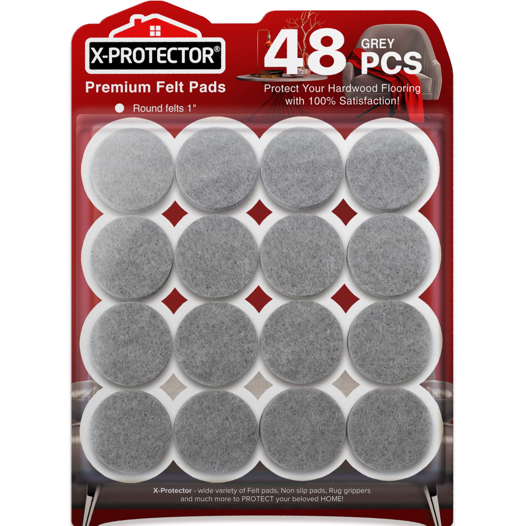 Felt Furniture Pads X (48 Count)