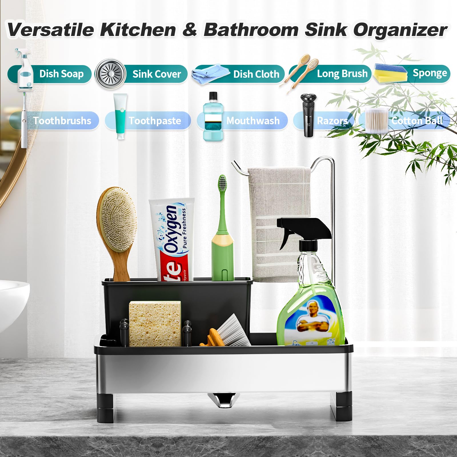Sponge Holder for Kitchen Sink