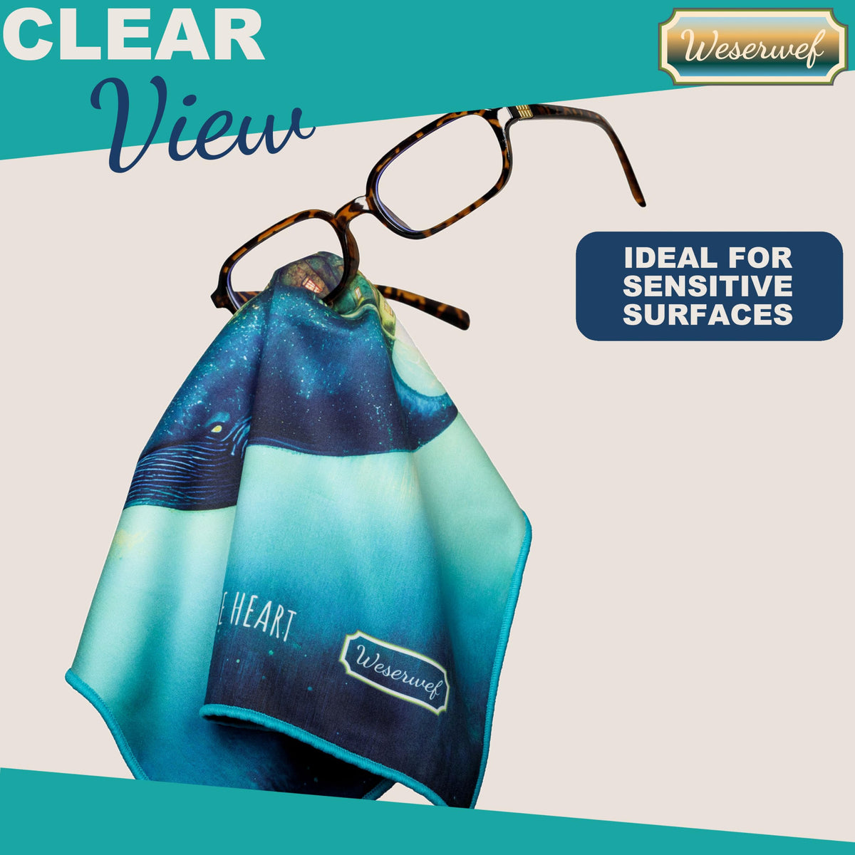 Design Microfiber Glasses Cleaning Cloth