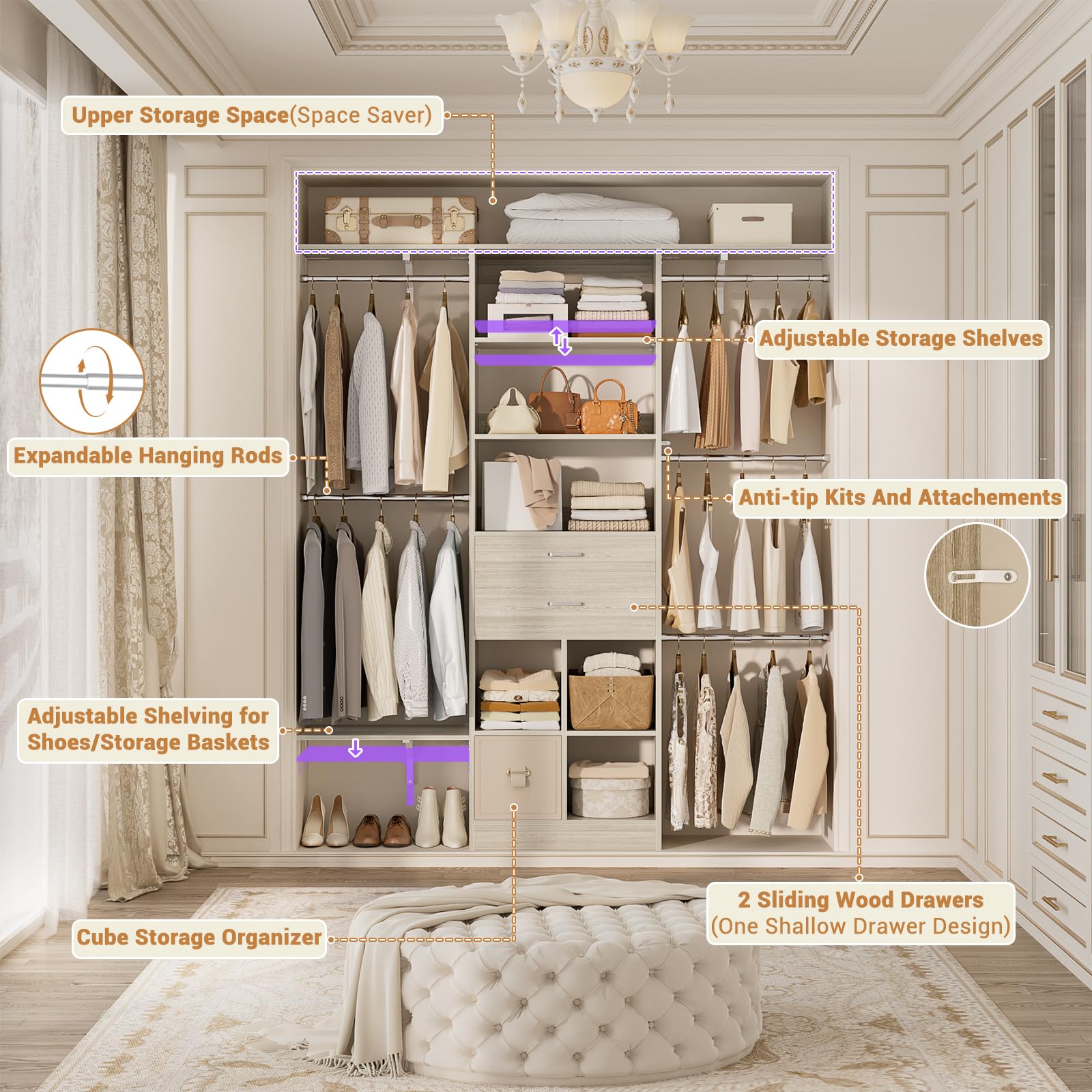 5FT Small Closet System (5 Foot)