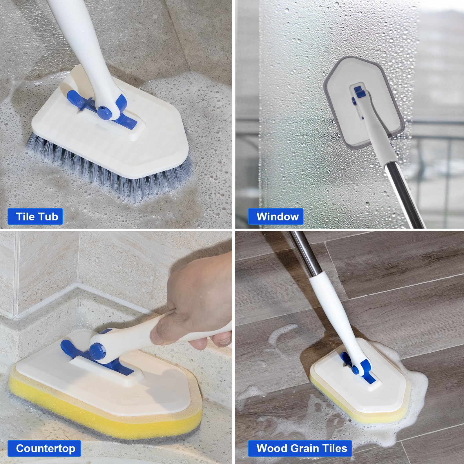 Tile Tub Scrubber Brush with 52