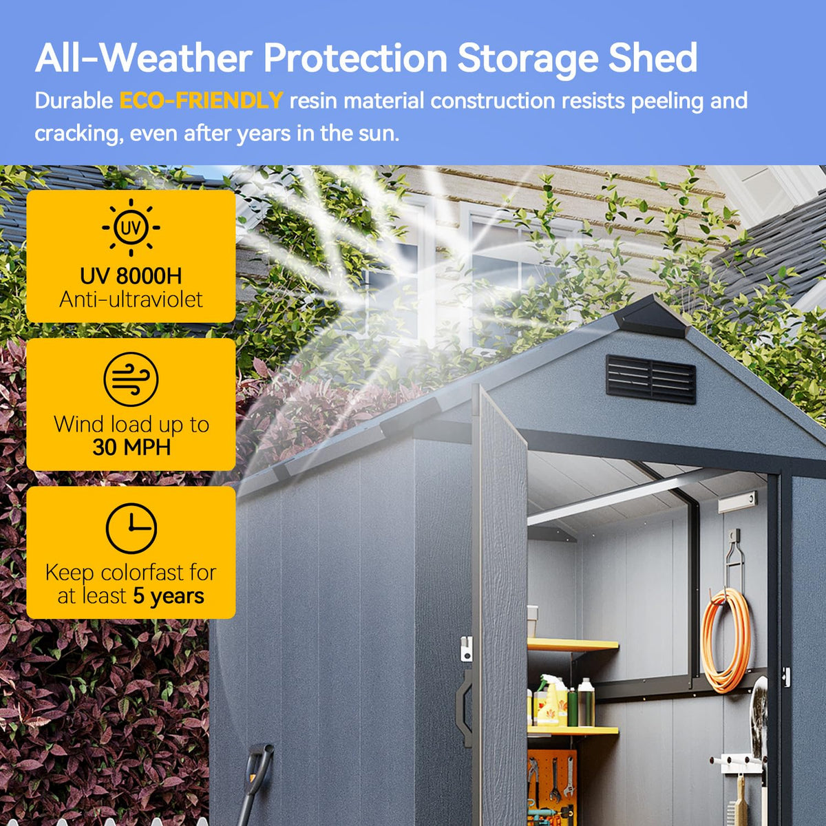 4x6 FT Outdoor Storage Shed