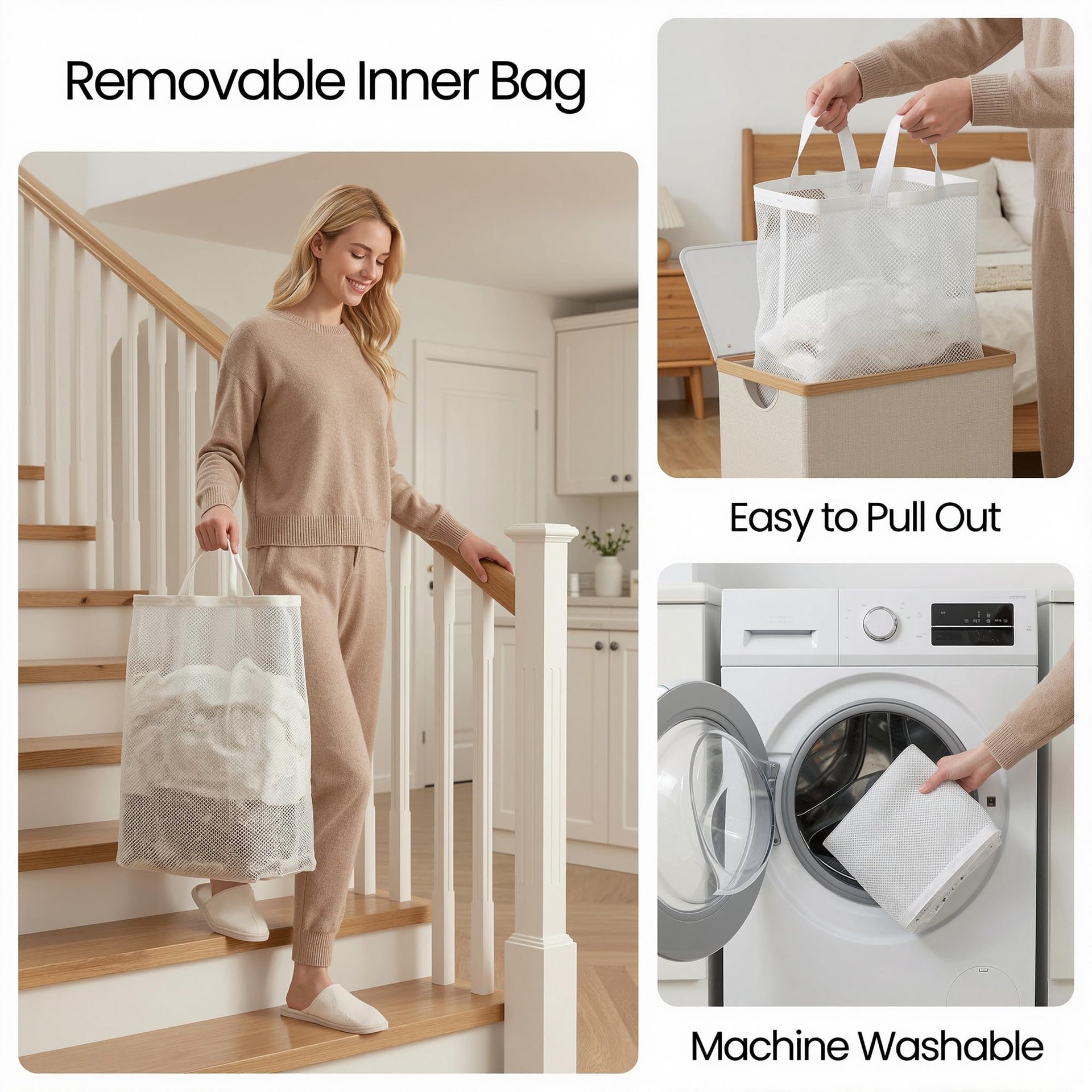 Laundry Hamper with Lid