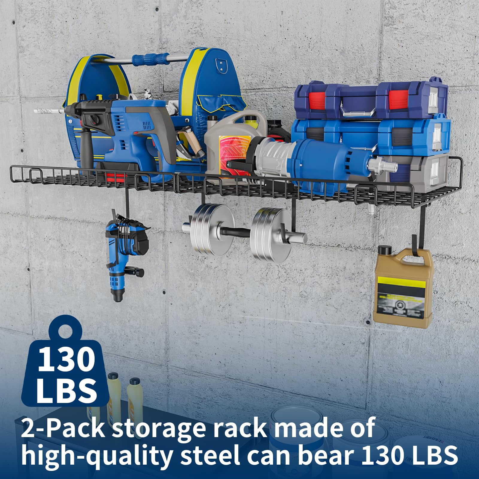 2 Pack Garage Wall Shelf (2 Count)