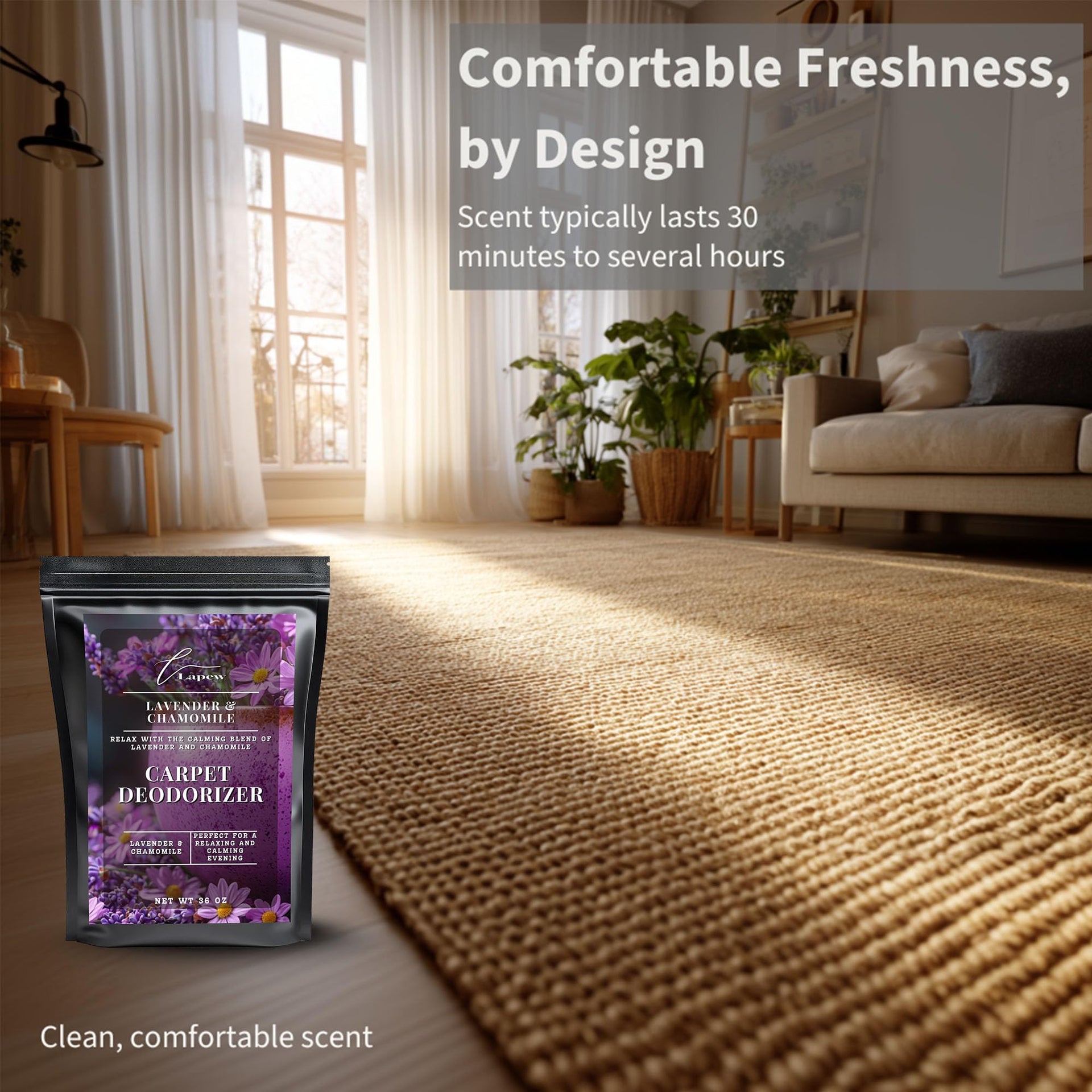 Lavender & Chamomile Carpet Deodorizer Powder (36 Ounce)