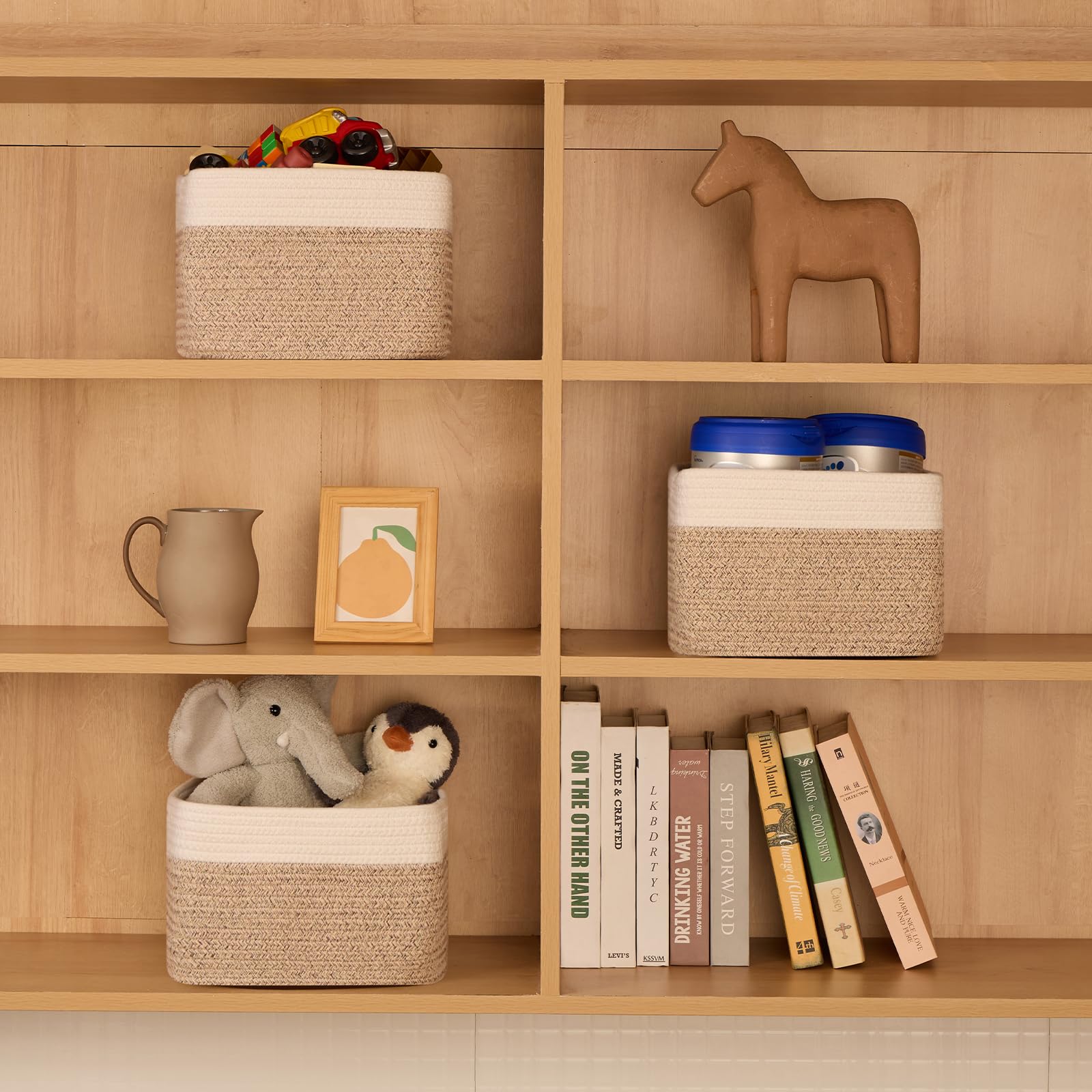 Small Organizing Baskets for Cubes Shelf (3 Count)