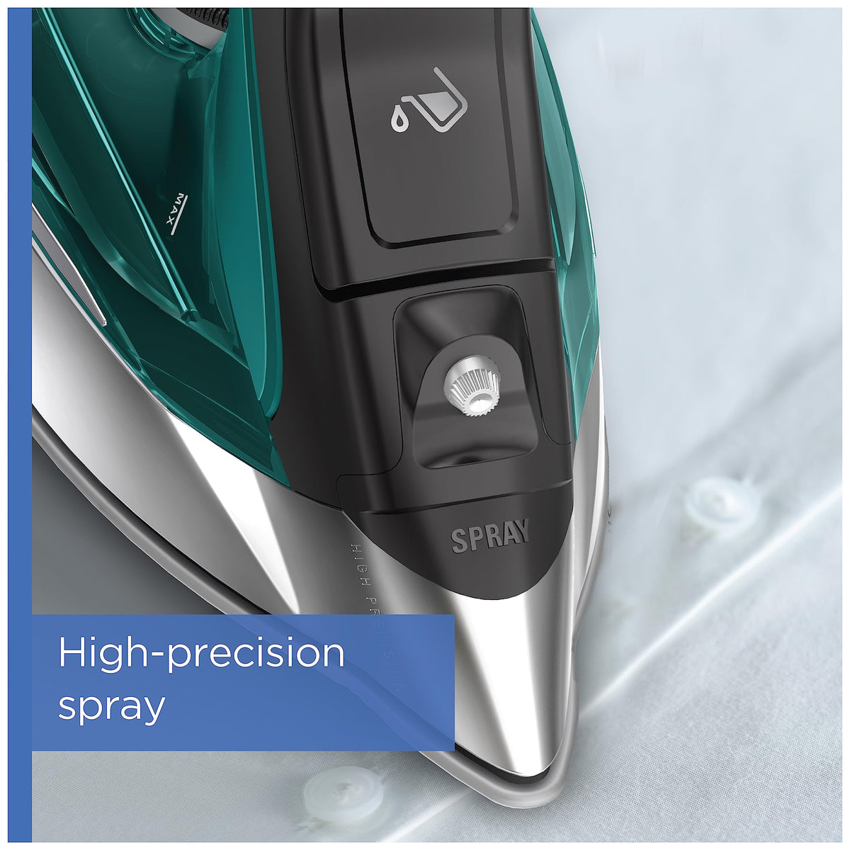 Pro Master Stainless Steel Soleplate Steam Iron for Clothes